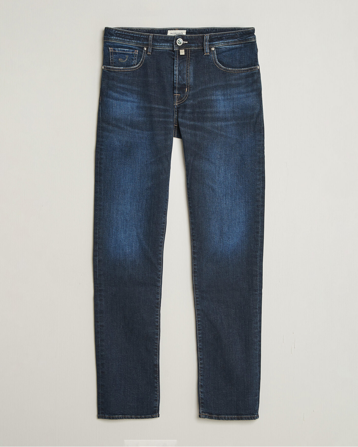 Herre | Jeans | Jacob Cohën | Bard Slim Fit Apres Ski Patch Stretch Jeans Blue
