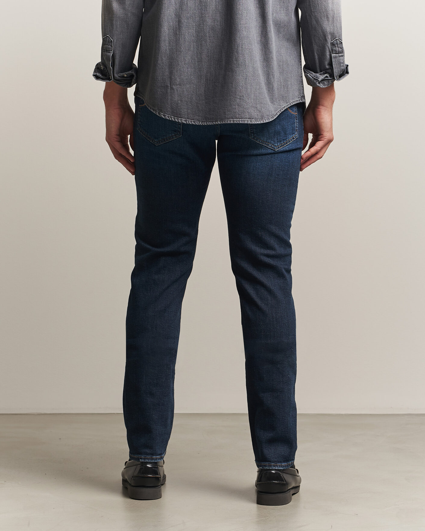 Herre | Jeans | Jacob Cohën | Bard Slim Fit Apres Ski Patch Stretch Jeans Blue