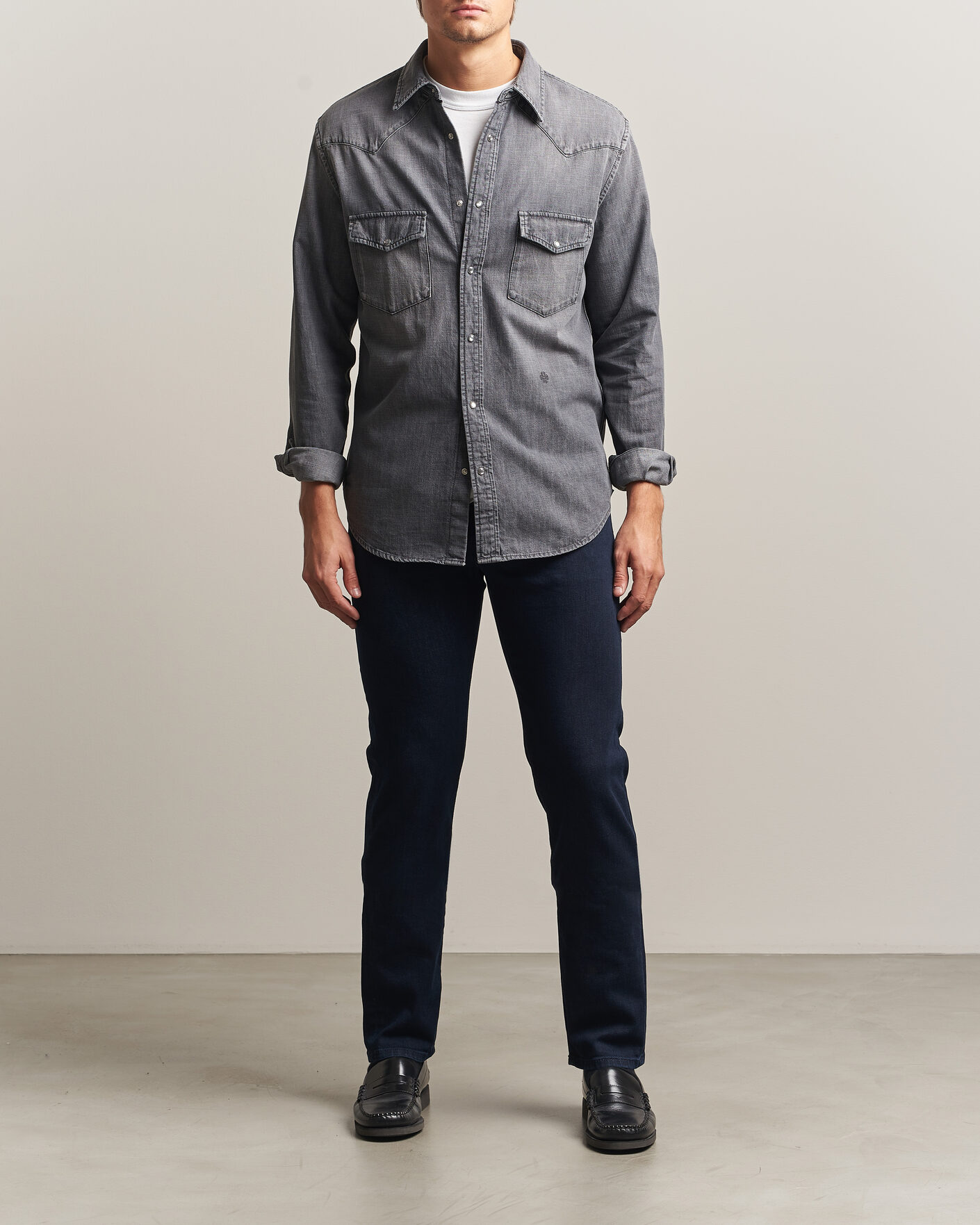 Herre | Jeans | Jacob Cohën | Bard Slim Fit Stretch Jeans Overdyed Blue
