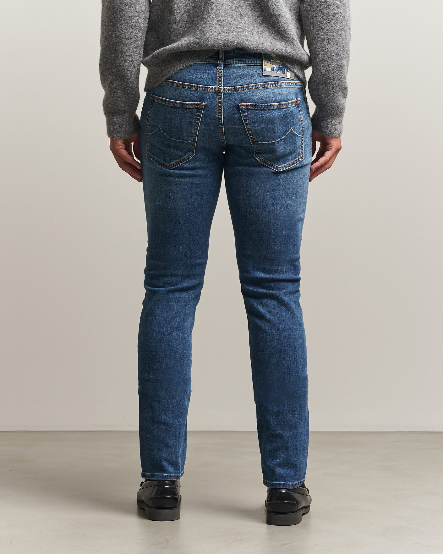 Herre | Jeans | Jacob Cohën | Nick F1 Slim Fit Stretch Jeans Light Blue
