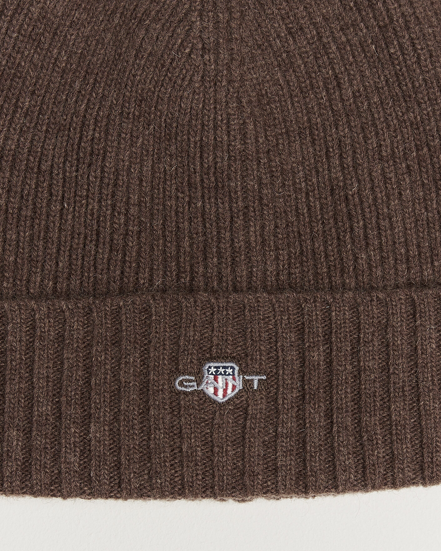 Herre | Huer | Gant | Wool Beanie Shadow Brown