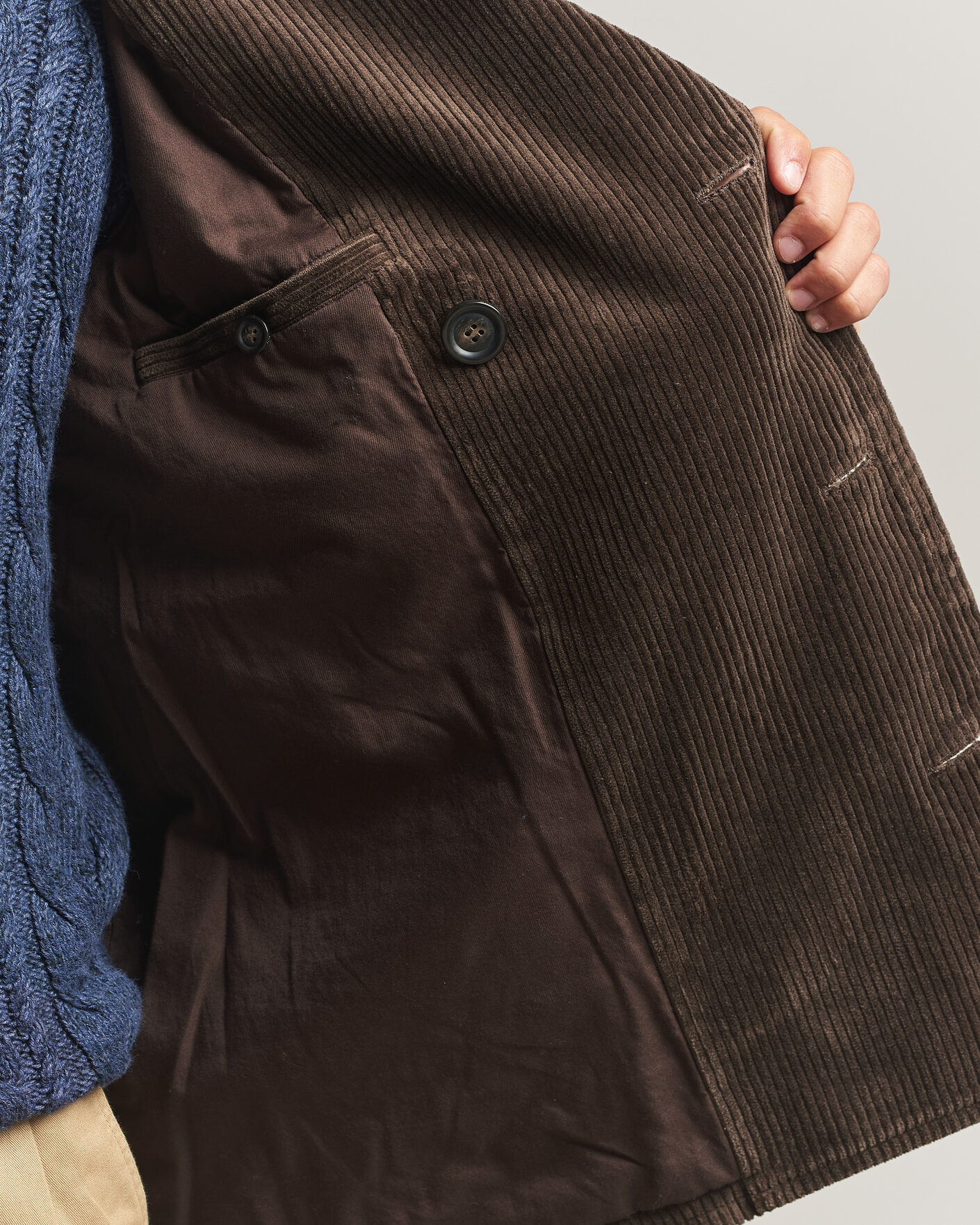 Herre | Jakker | Gant | Corduroy Peacoat Black Brown