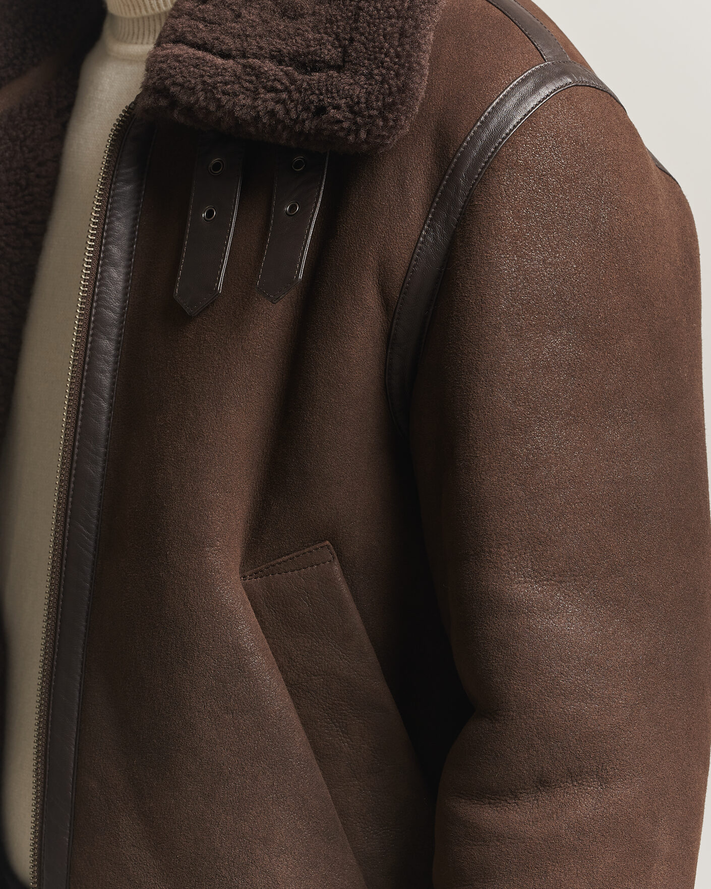 Herre | Jakker | Gant | Classic Shearling Jacket Black Brown