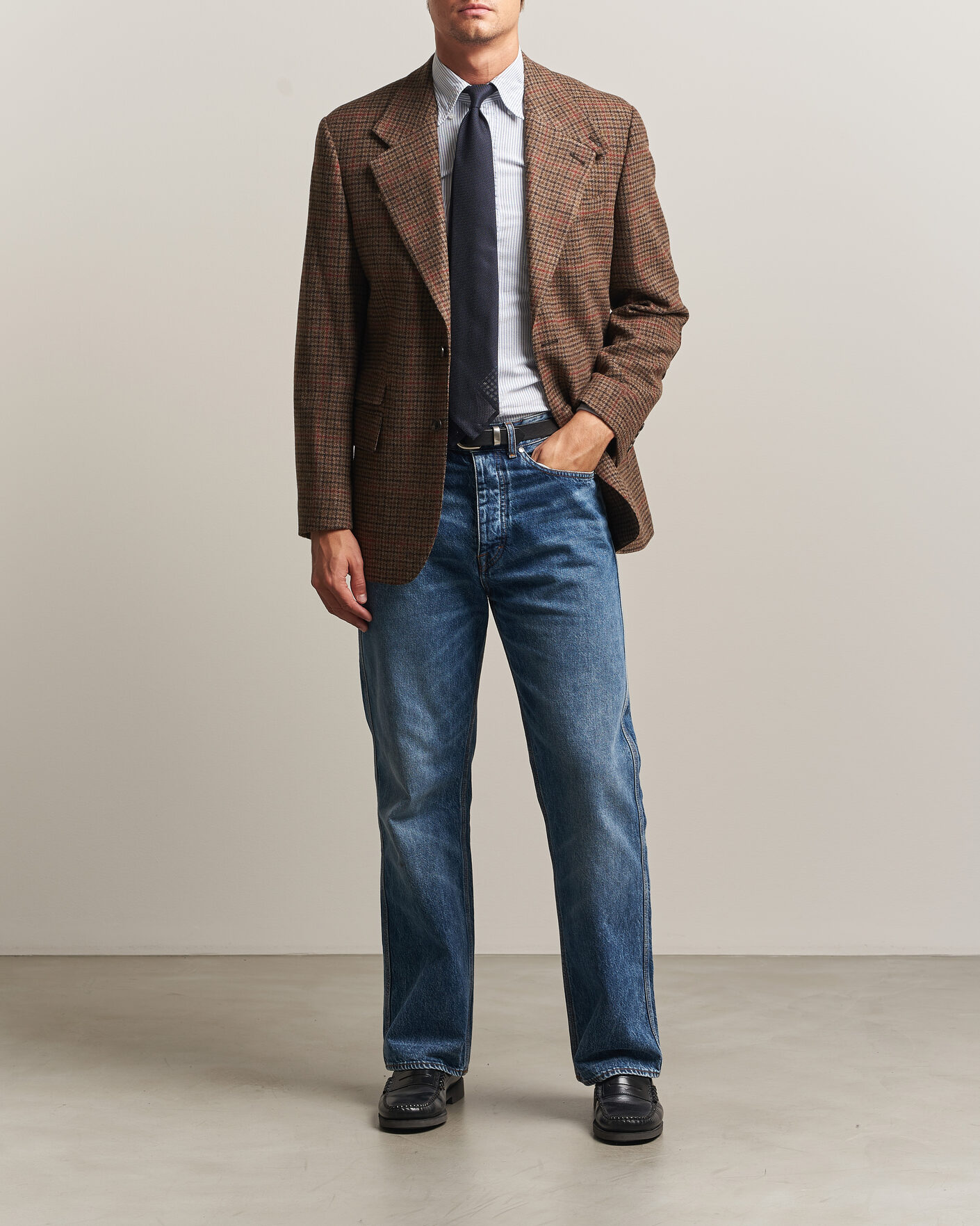 Herre | Jakker | Gant | British Tweed Blazer Shadow Brown