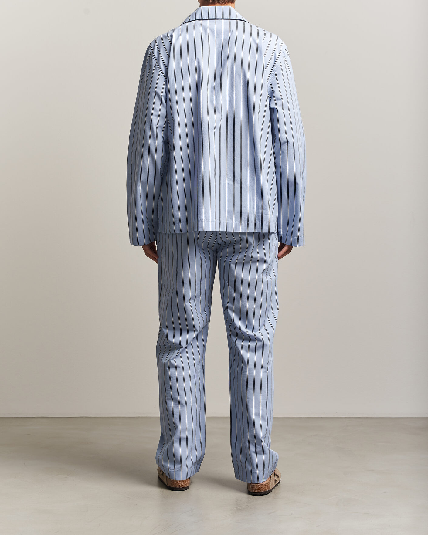 Herre | Pyjamas & Morgenkåber | Gant | Poplin Striped Pyjama Set Light Blue