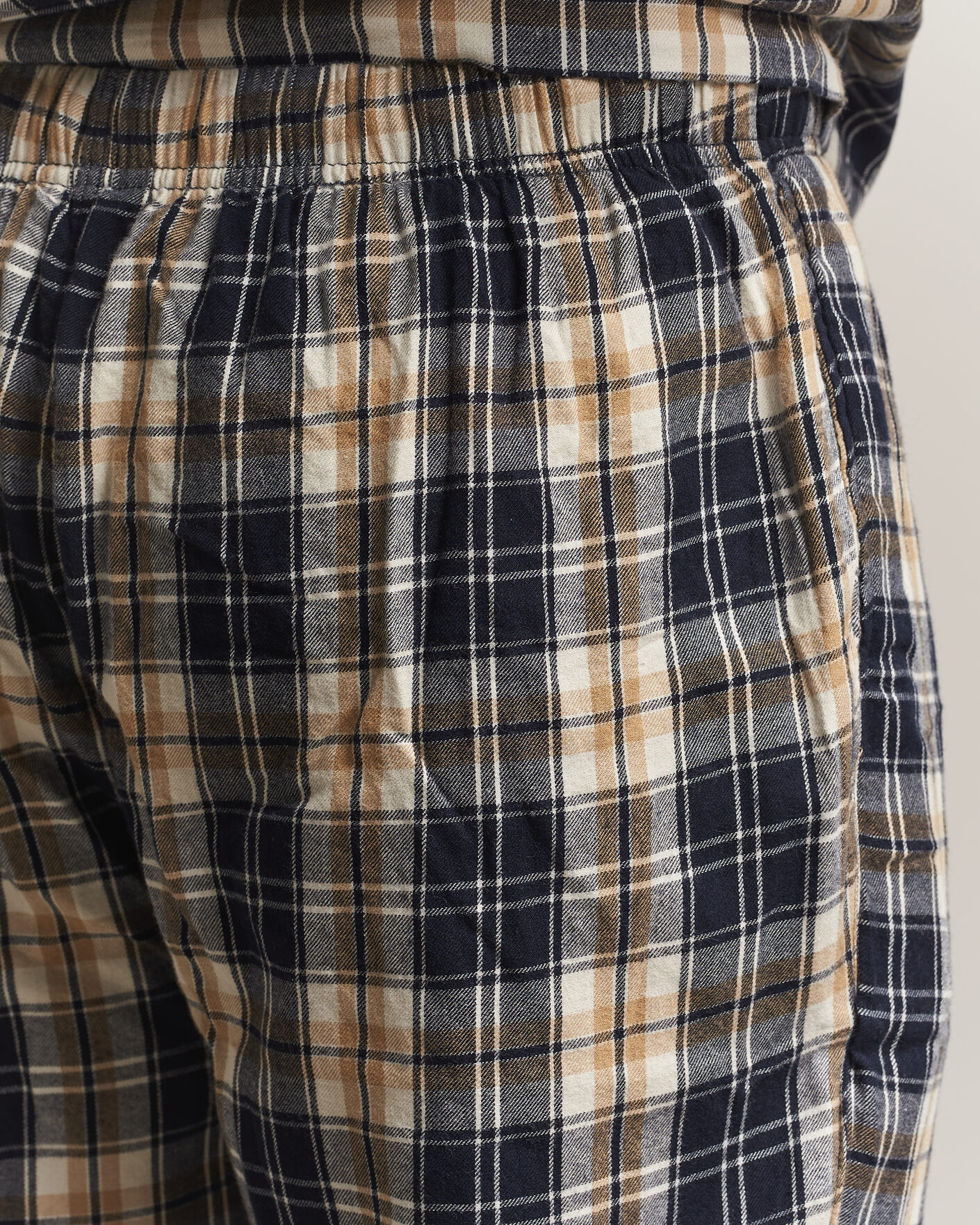 Herre | Pyjamas & Morgenkåber | Gant | Flannel Checked Pyjama Set Evening Blue