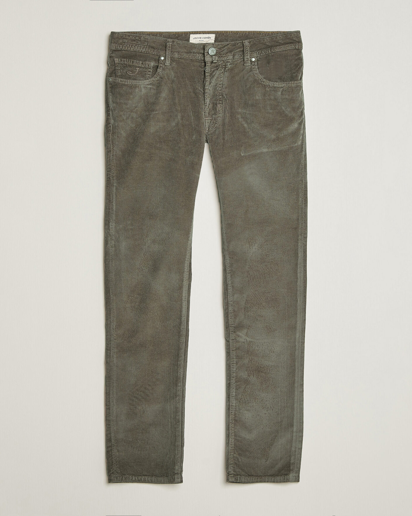 Herre | Bukser | Jacob Cohën | Bard 5-Pocket Medium Corduroy Trousers Taupe