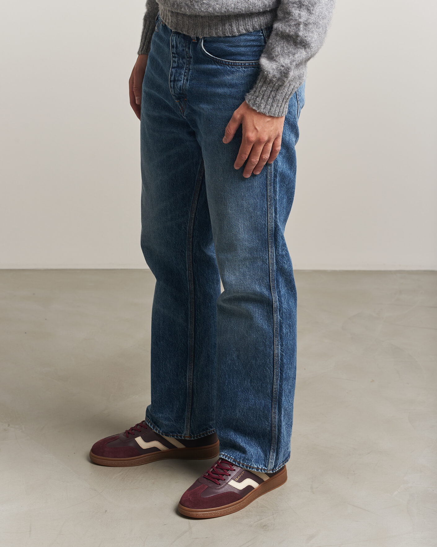 Herre | Sneakers | Gant | Cuzmo Leather/Suede Sneaker Port Wine