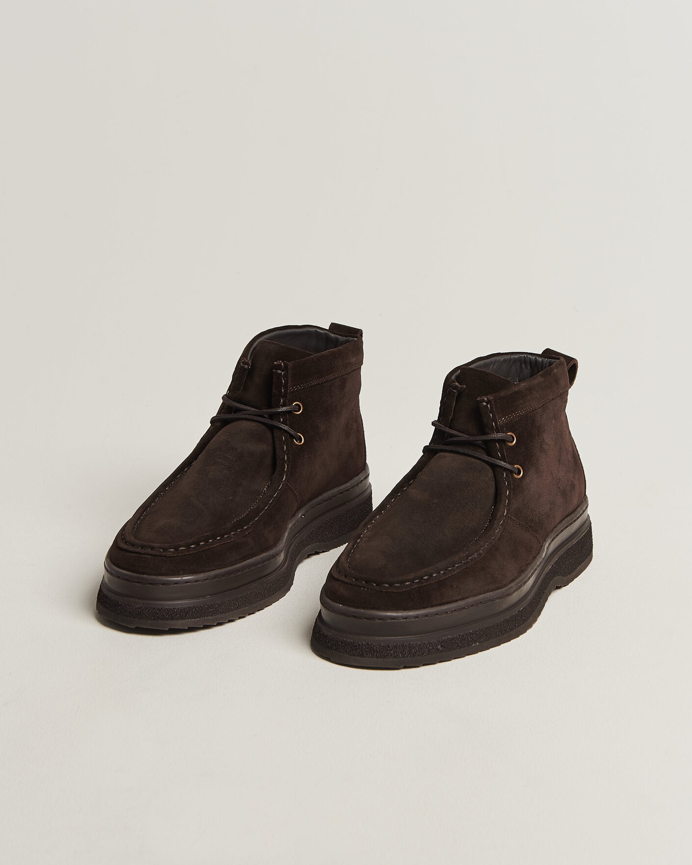 Herre | Støvler | Gant | Blistown Shearling Suede Moc Toe Boot Espresso Brown