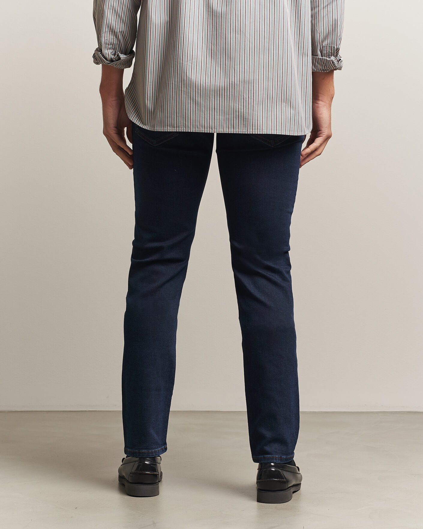Herre | Jeans | Jacob Cohën | Nick Slim Fit Rinse Wash Stretch Jeans Dark Blue