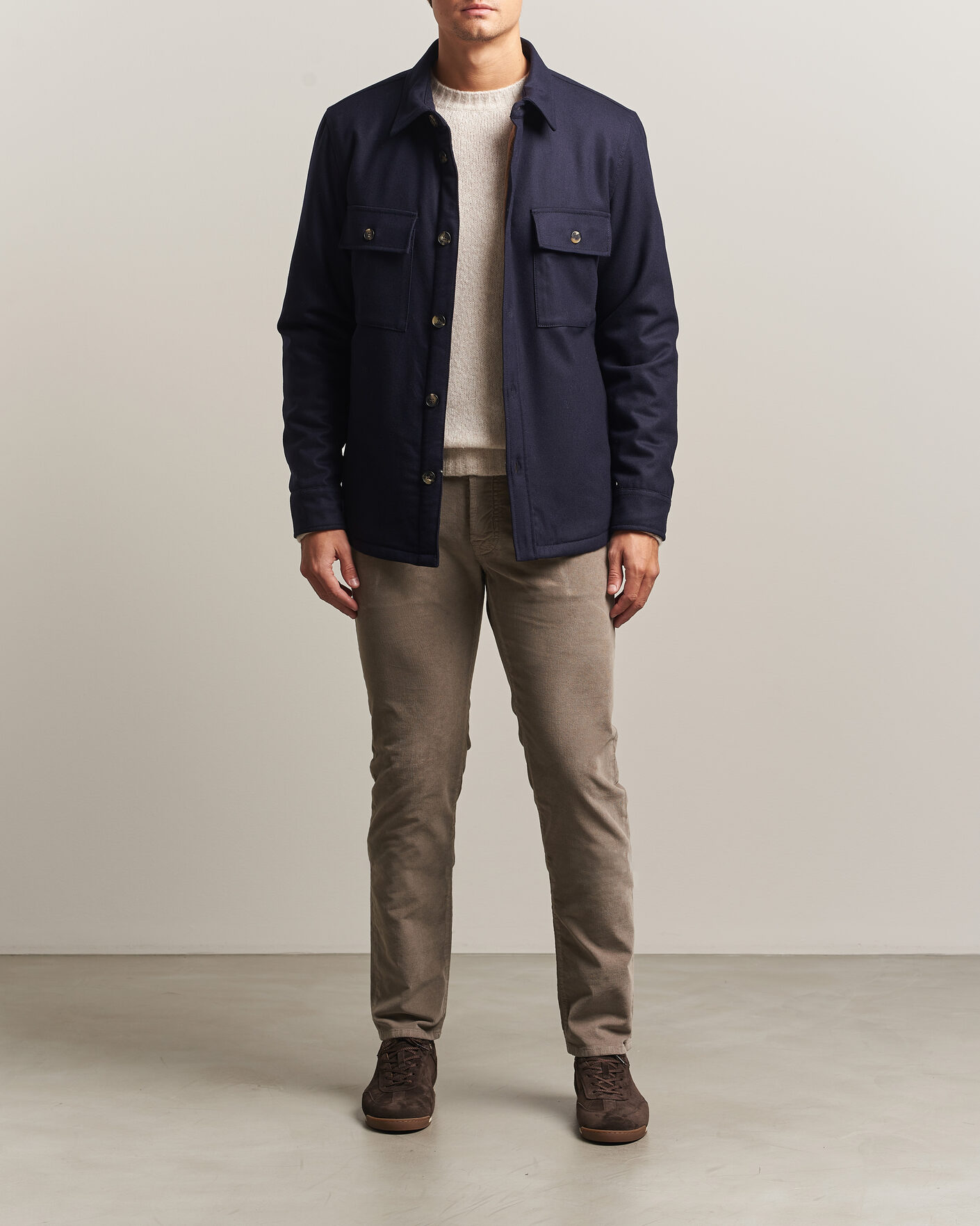 Herre | Bukser | Jacob Cohën | Nick Slim Fit Cotton Trousers Grey