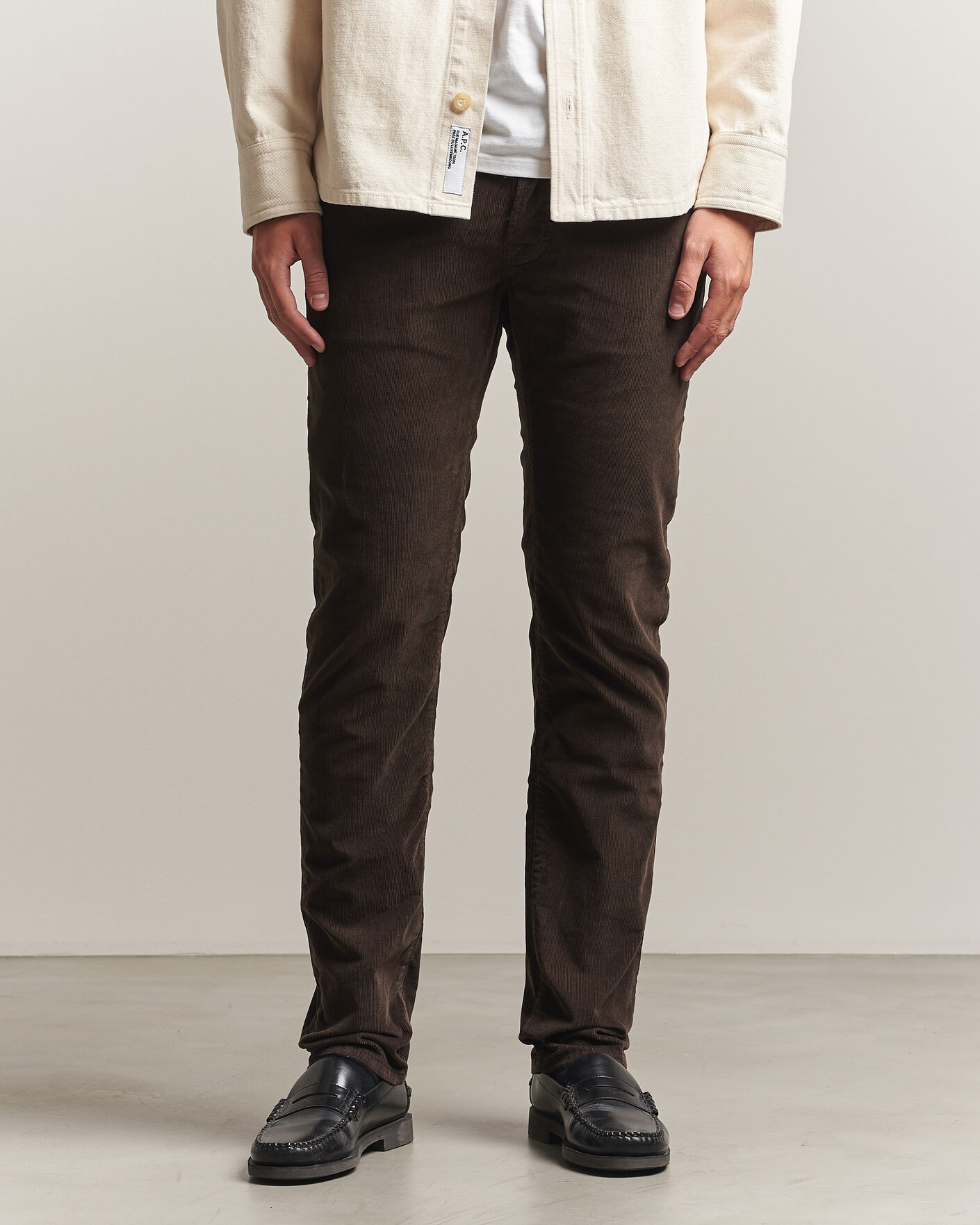Herre | Bukser | Jacob Cohën | Nick Slim Fit Cotton Trousers Brown