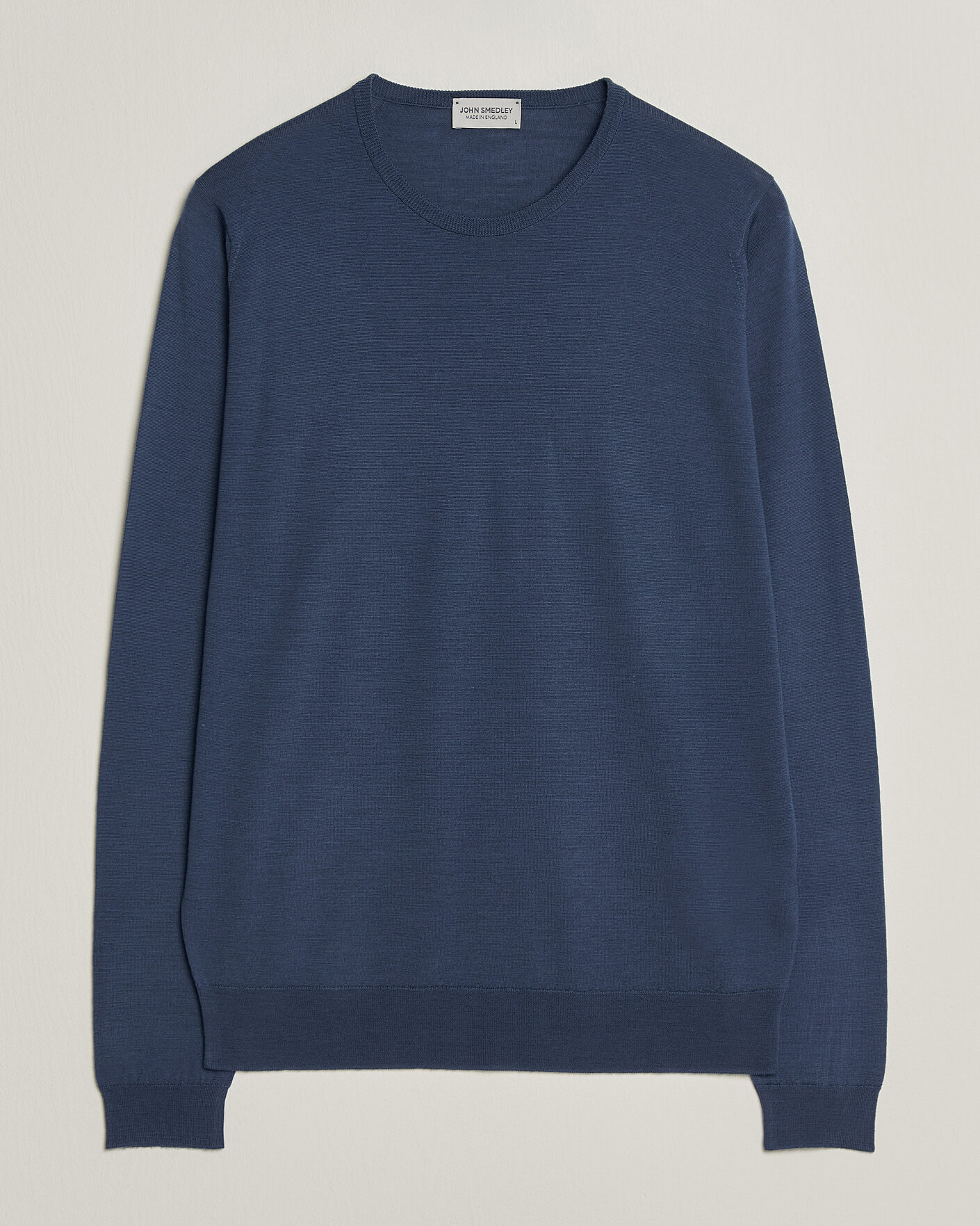 Herre | Trøjer | John Smedley | Lundy Extra Fine Merino Crew Neck Teal Firth