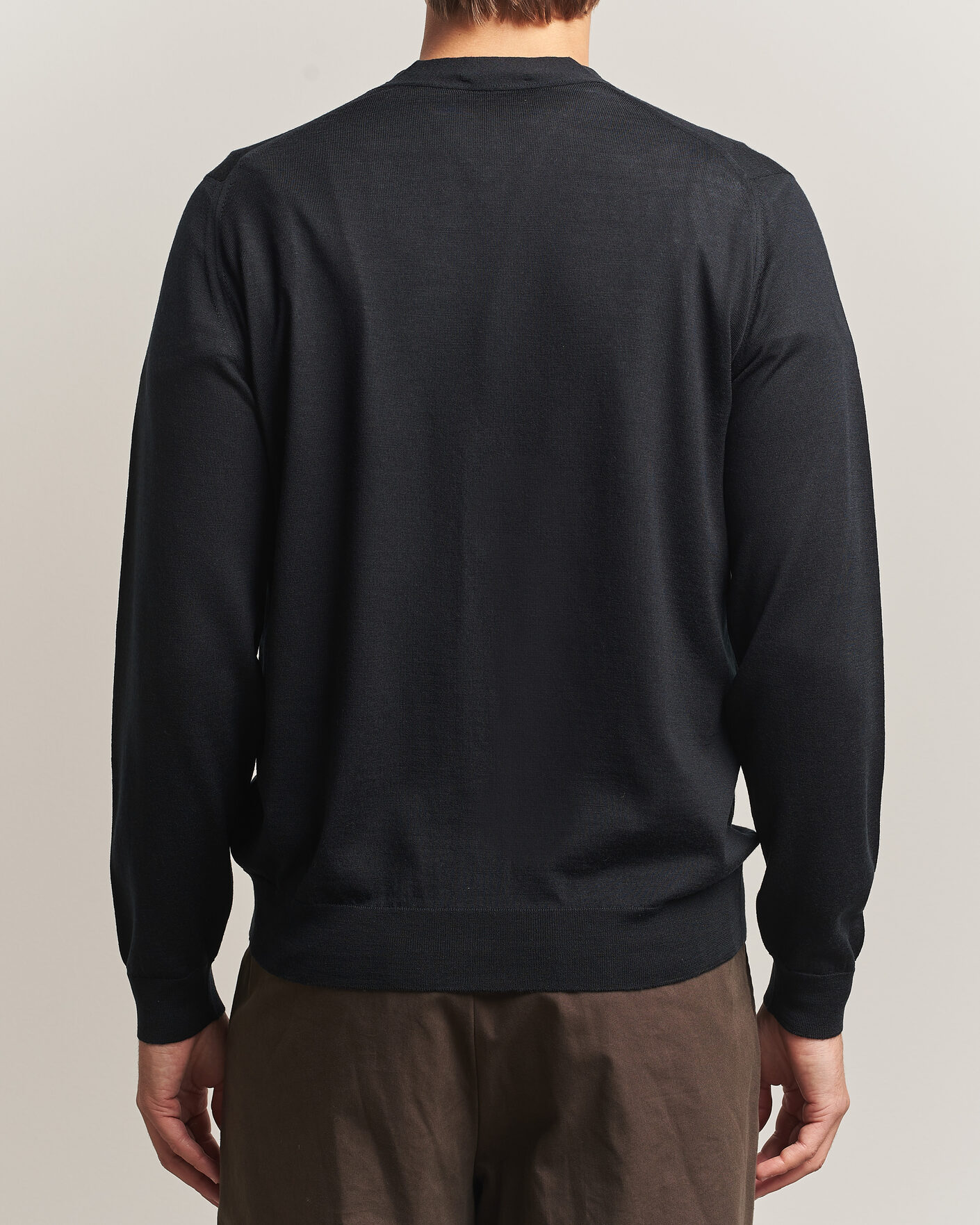 Herre | Trøjer | John Smedley | Bradrick Extra Fine Merino Cardigan Black