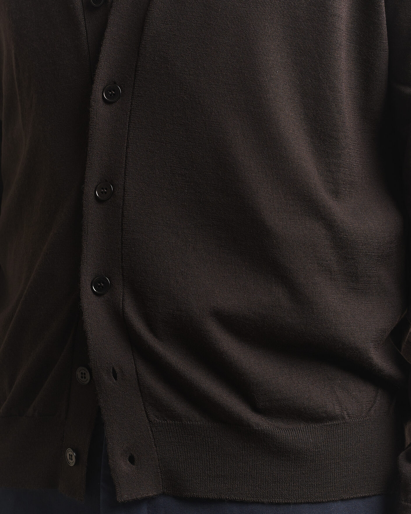 Herre | Trøjer | John Smedley | Bradrick Extra Fine Merino Cardigan Faulkner Brown