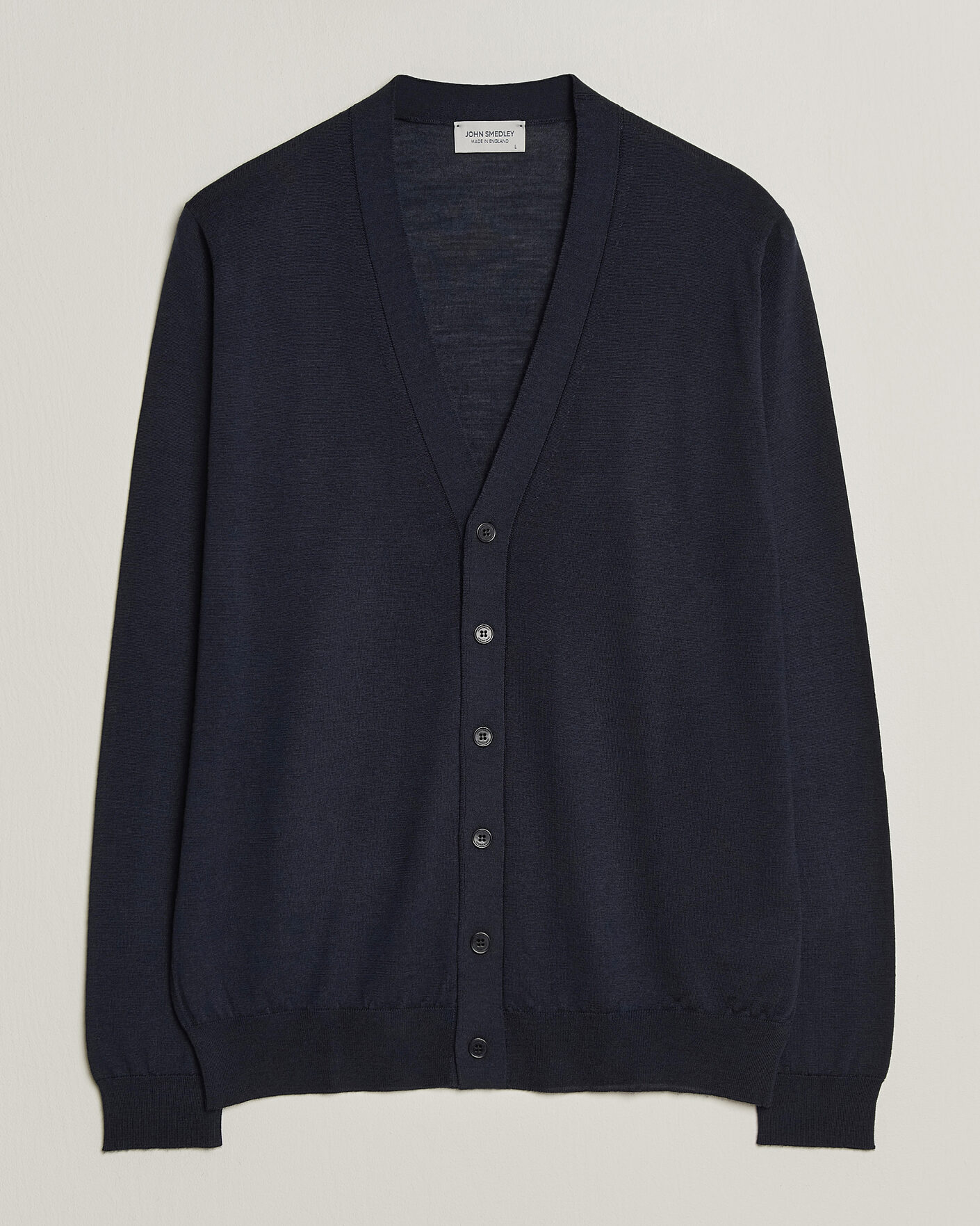 Herre | Trøjer | John Smedley | Bradrick Extra Fine Merino Cardigan Midnight