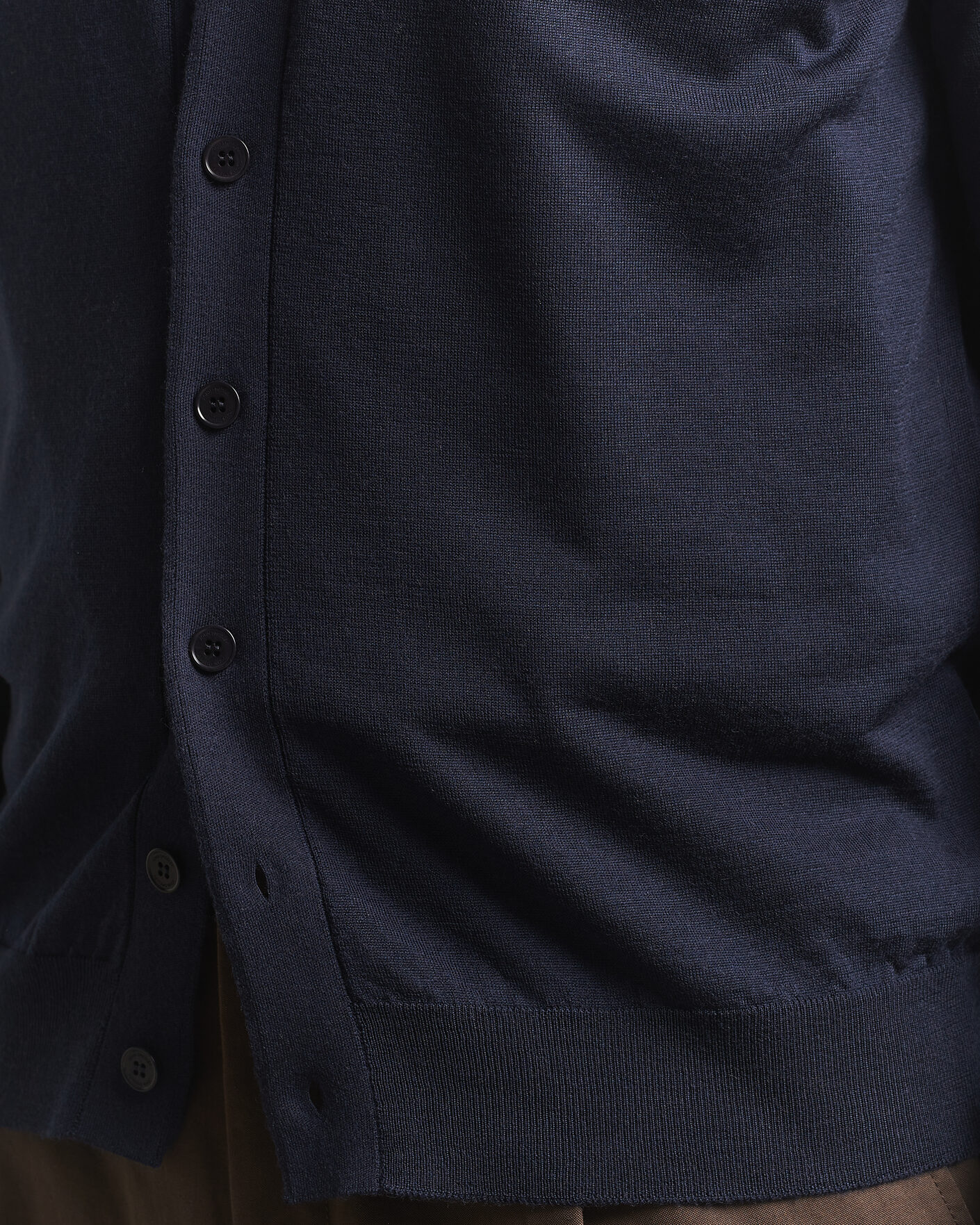 Herre | Trøjer | John Smedley | Bradrick Extra Fine Merino Cardigan Midnight