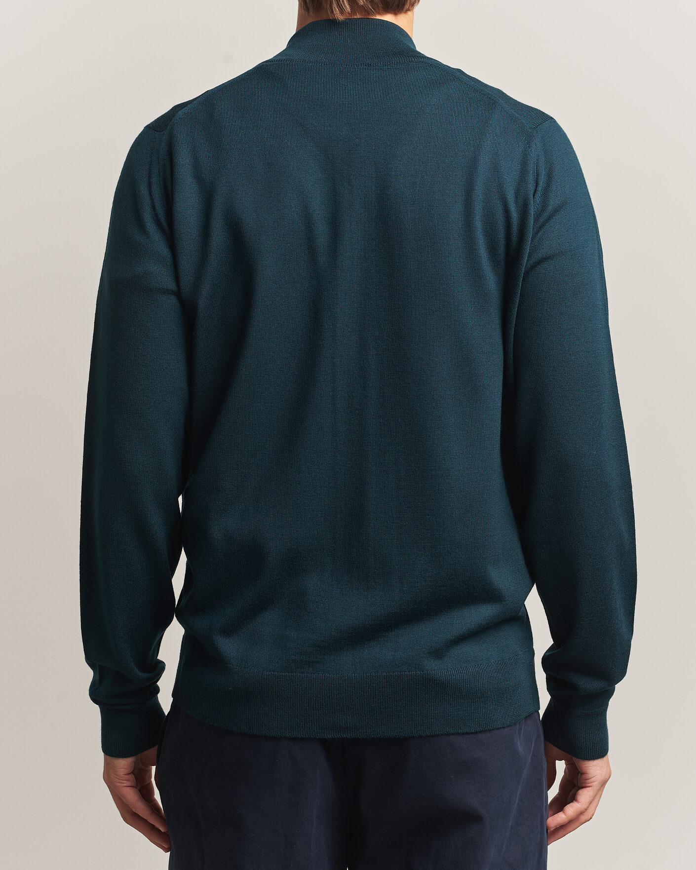 Herre | Trøjer | John Smedley | Claygate Extra Fine Merino Full Zip Richardson Green