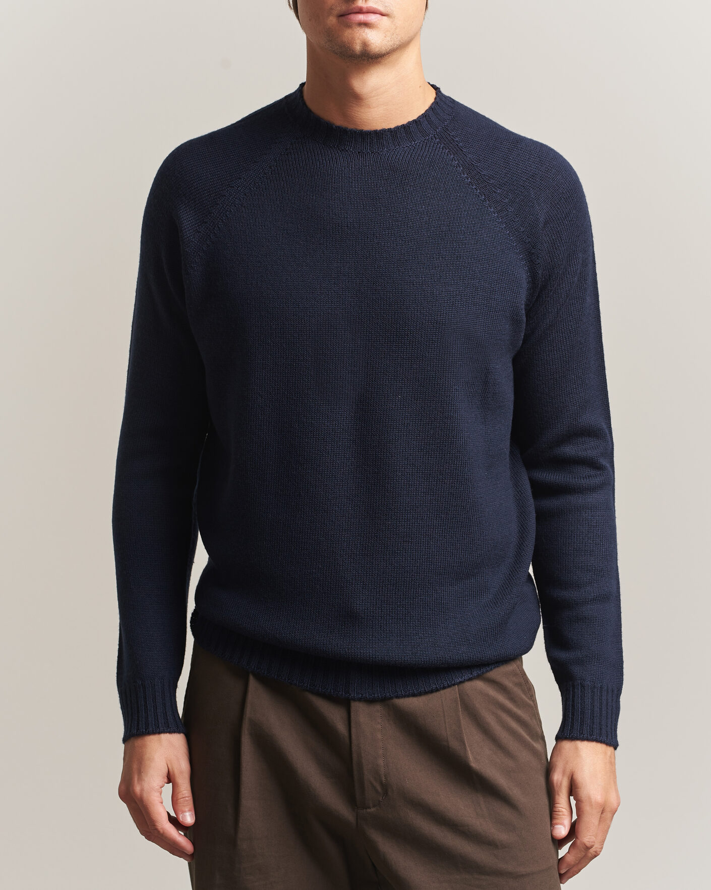 Herre | Trøjer | John Smedley | Denver Extra Fine Merino Crew Neck Midnight