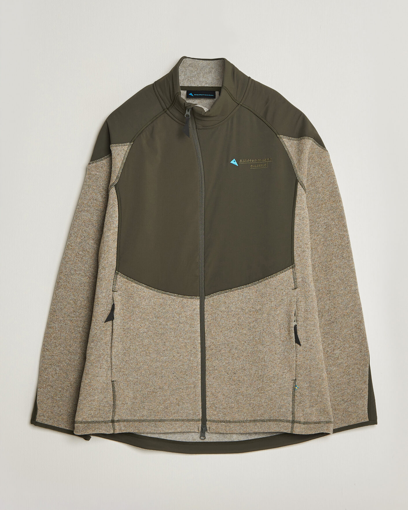 Herre | Trøjer | Klättermusen | Balderus Wool Fleece Hood Jacket Rosin Green