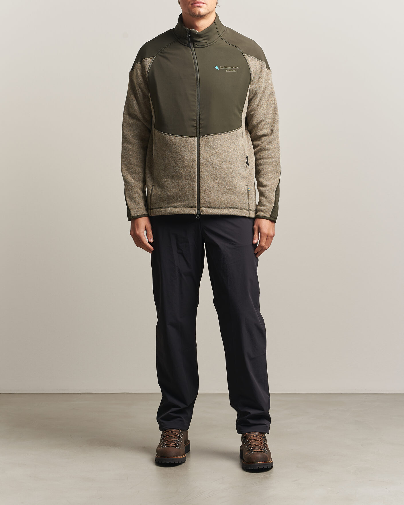 Herre | Trøjer | Klättermusen | Balderus Wool Fleece Hood Jacket Rosin Green