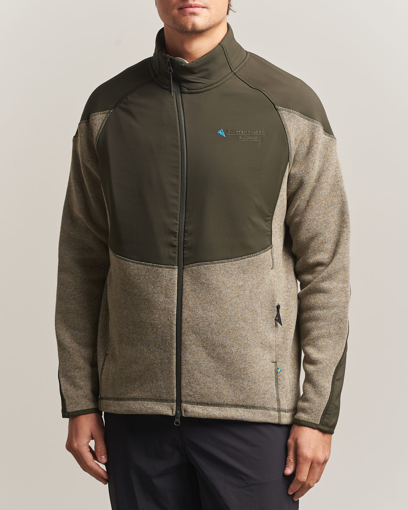 Herre | Trøjer | Klättermusen | Balderus Wool Fleece Hood Jacket Rosin Green