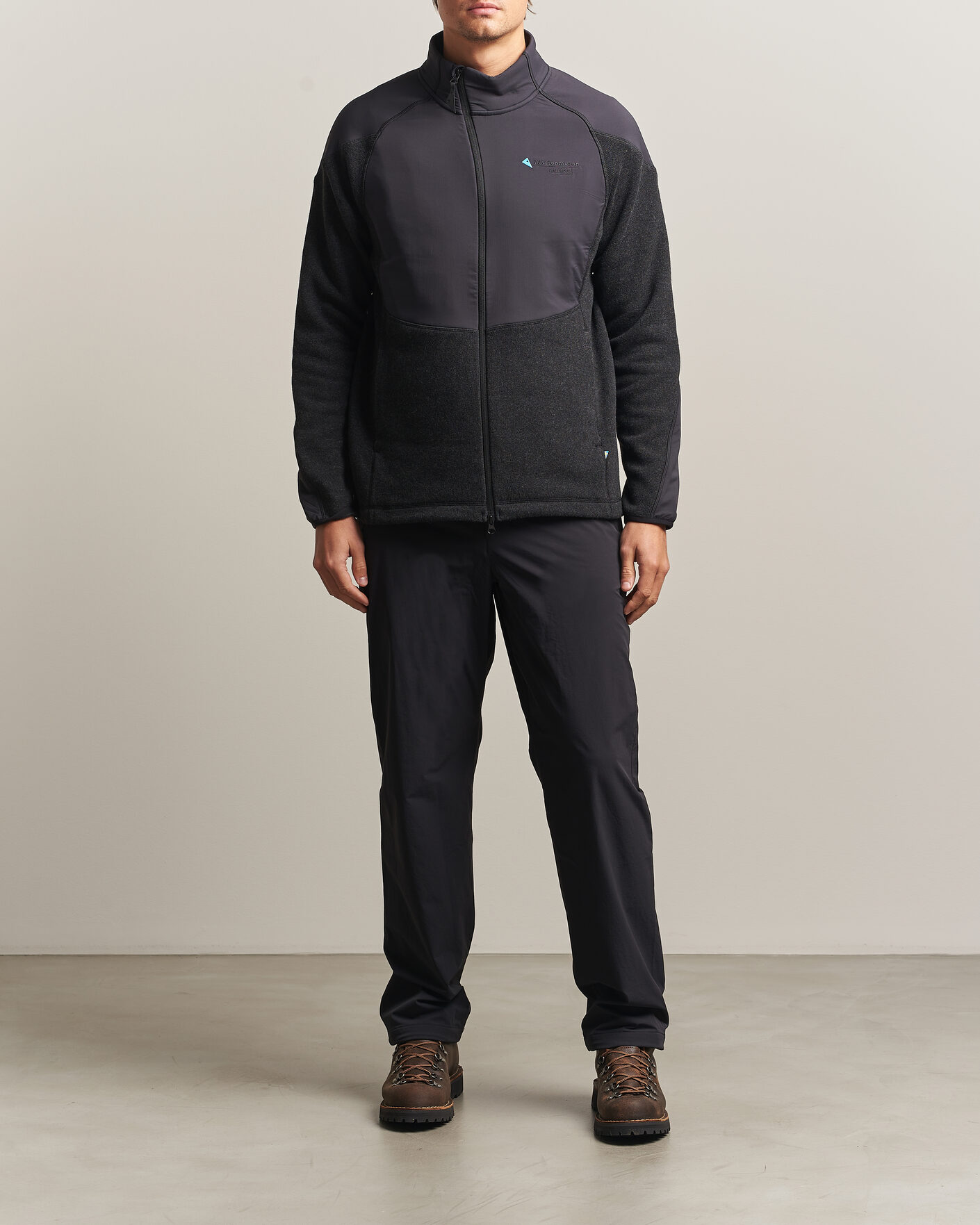 Herre | Trøjer | Klättermusen | Balderus Wool Fleece Hood Jacket Black