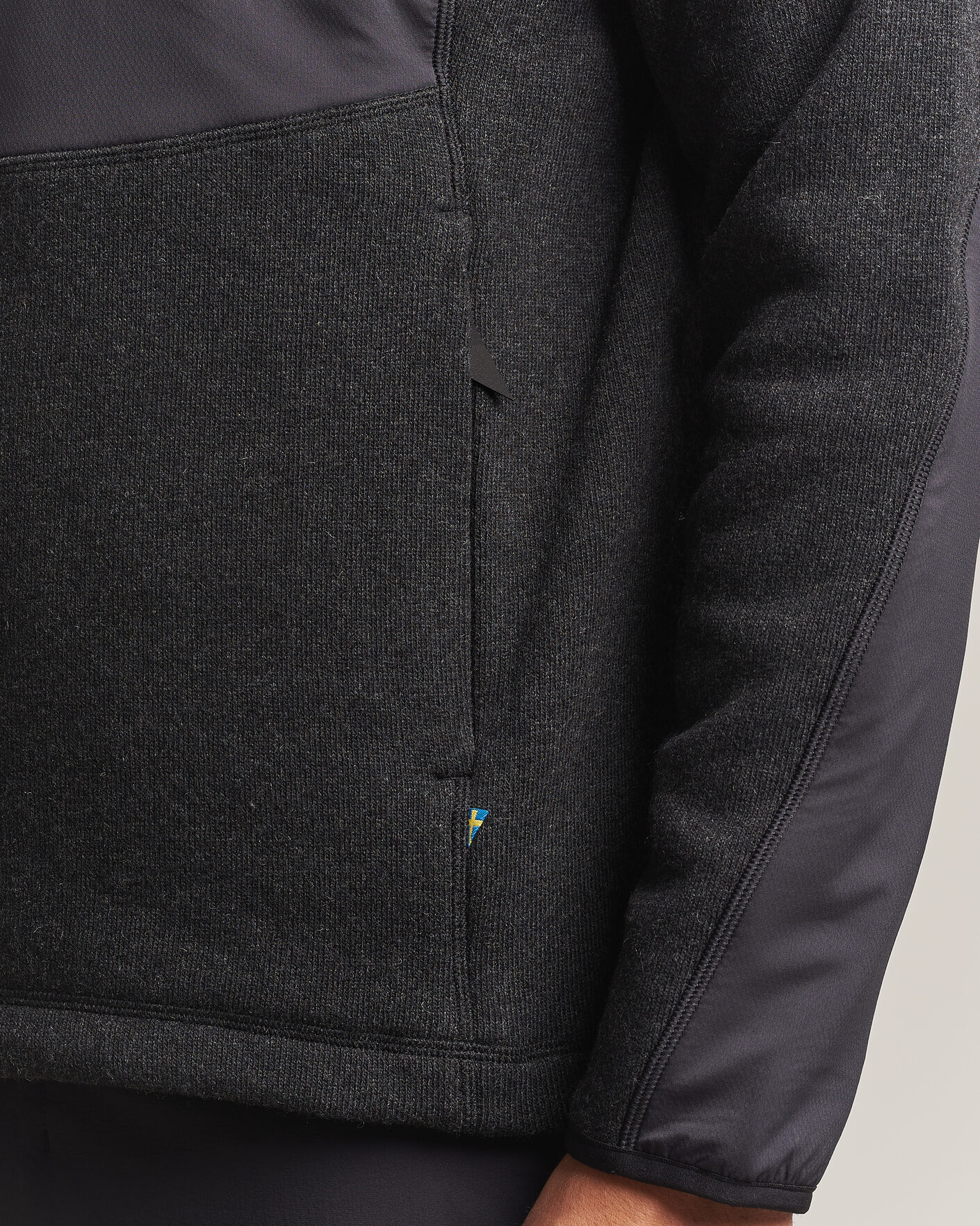 Herre | Trøjer | Klättermusen | Balderus Wool Fleece Hood Jacket Black