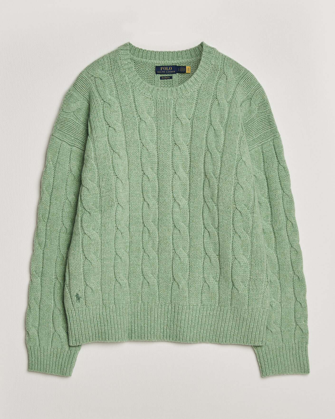 Herre | Trøjer | Polo Ralph Lauren | Exploded Cabel Sweater Sprouting Green