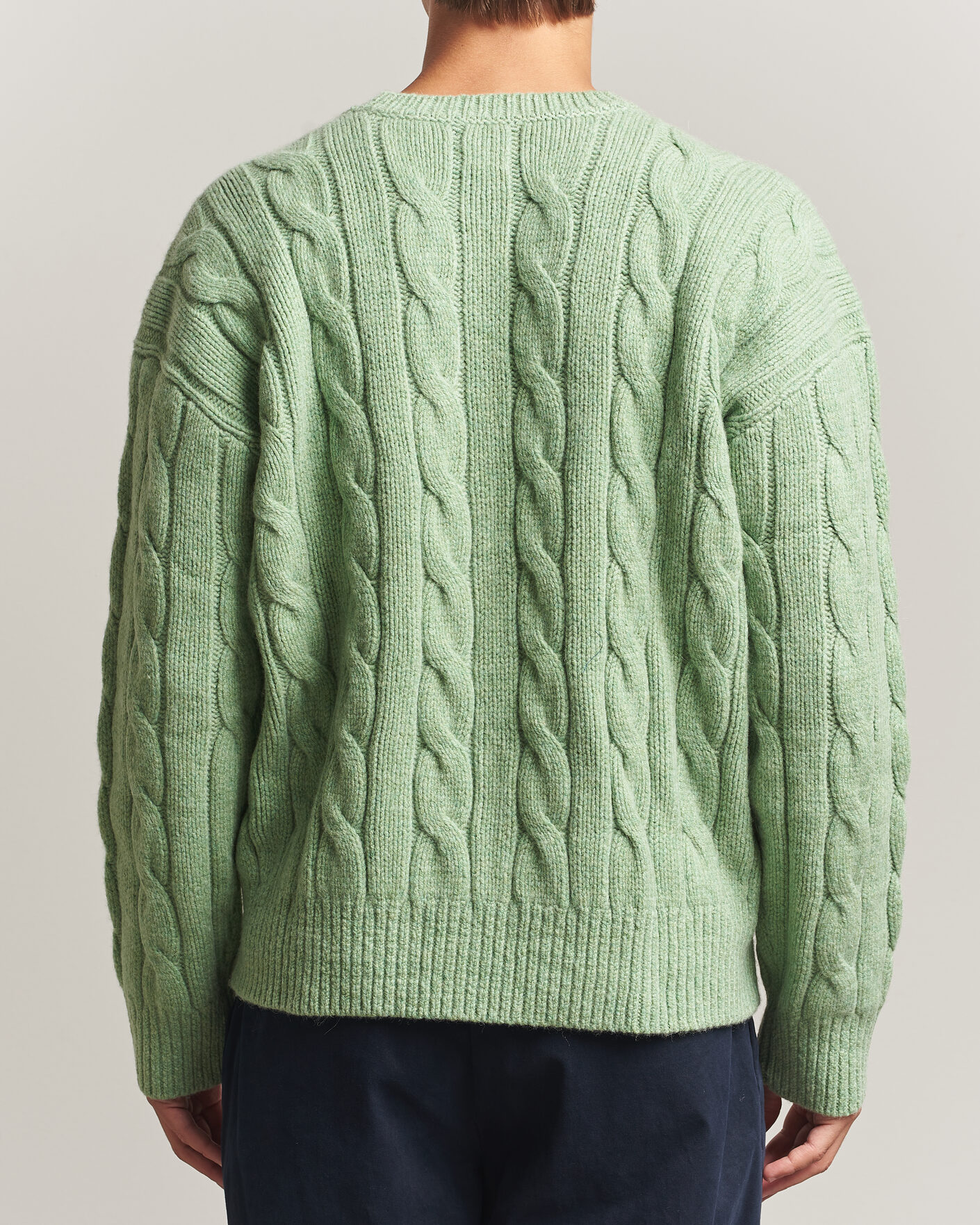 Herre | Trøjer | Polo Ralph Lauren | Exploded Cabel Sweater Sprouting Green