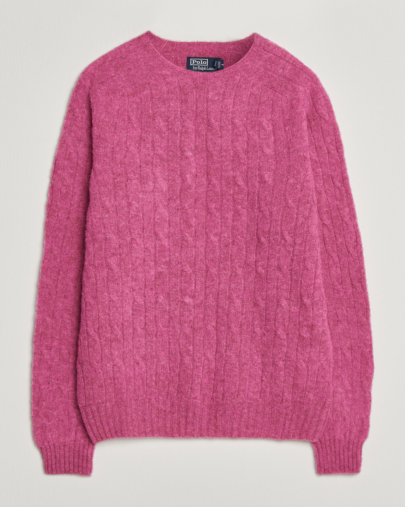 Herre | Trøjer | Polo Ralph Lauren | Shaggy Cable Merino Pullover Thulian Pink Heather
