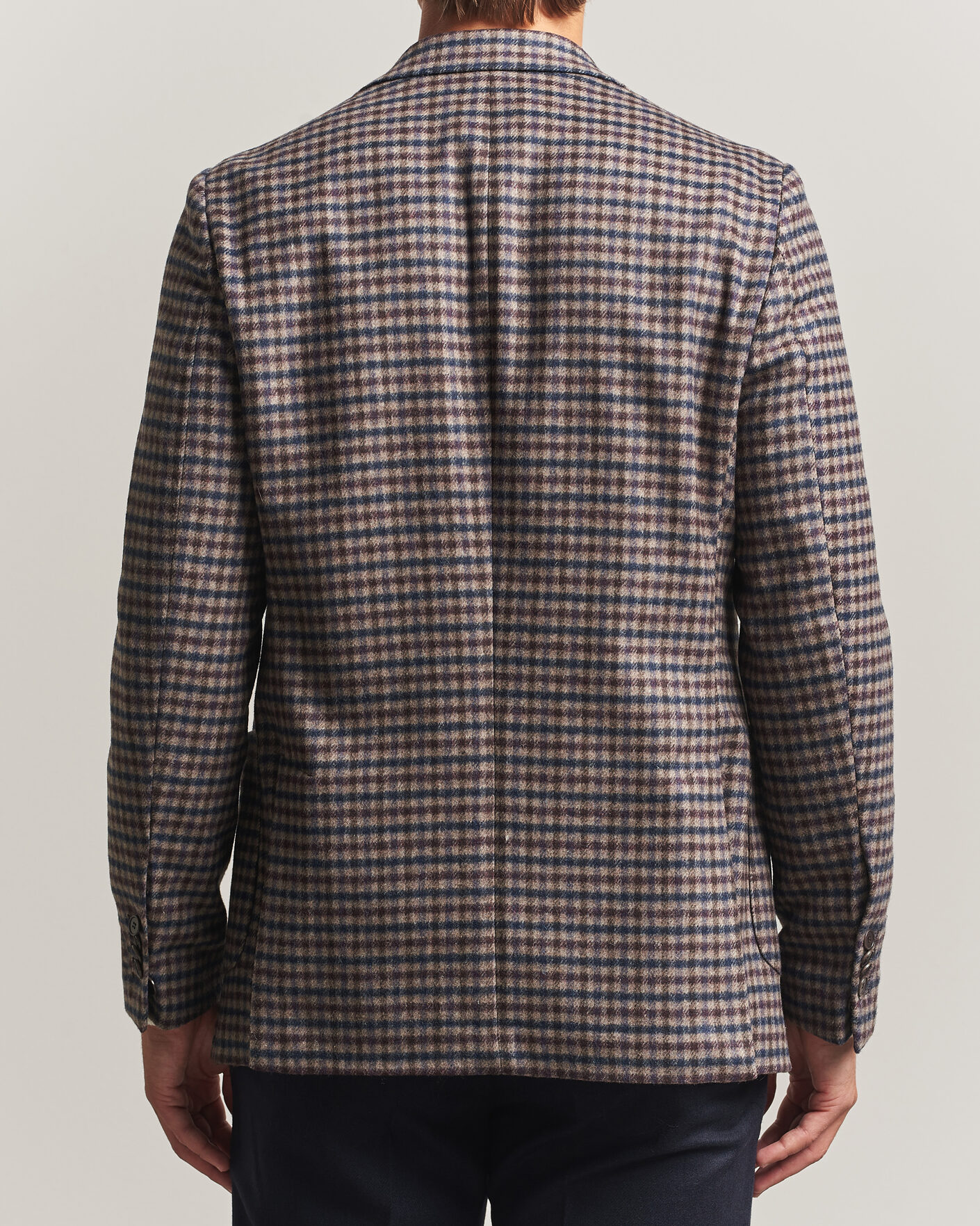 Herre | Blazere & jakker | Morris | Soft Check Blazer Brown