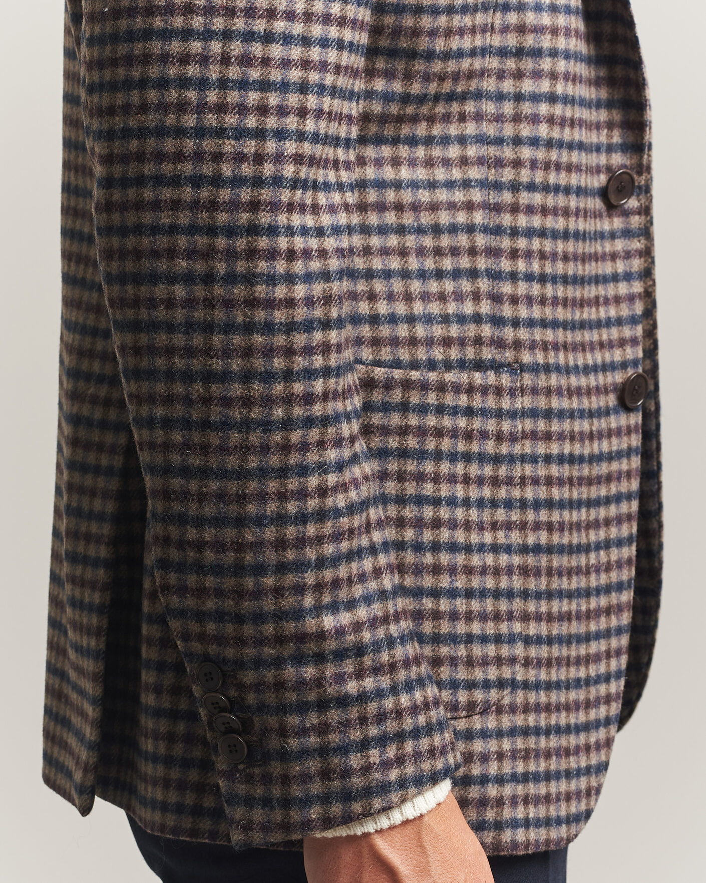 Herre | Blazere & jakker | Morris | Soft Check Blazer Brown