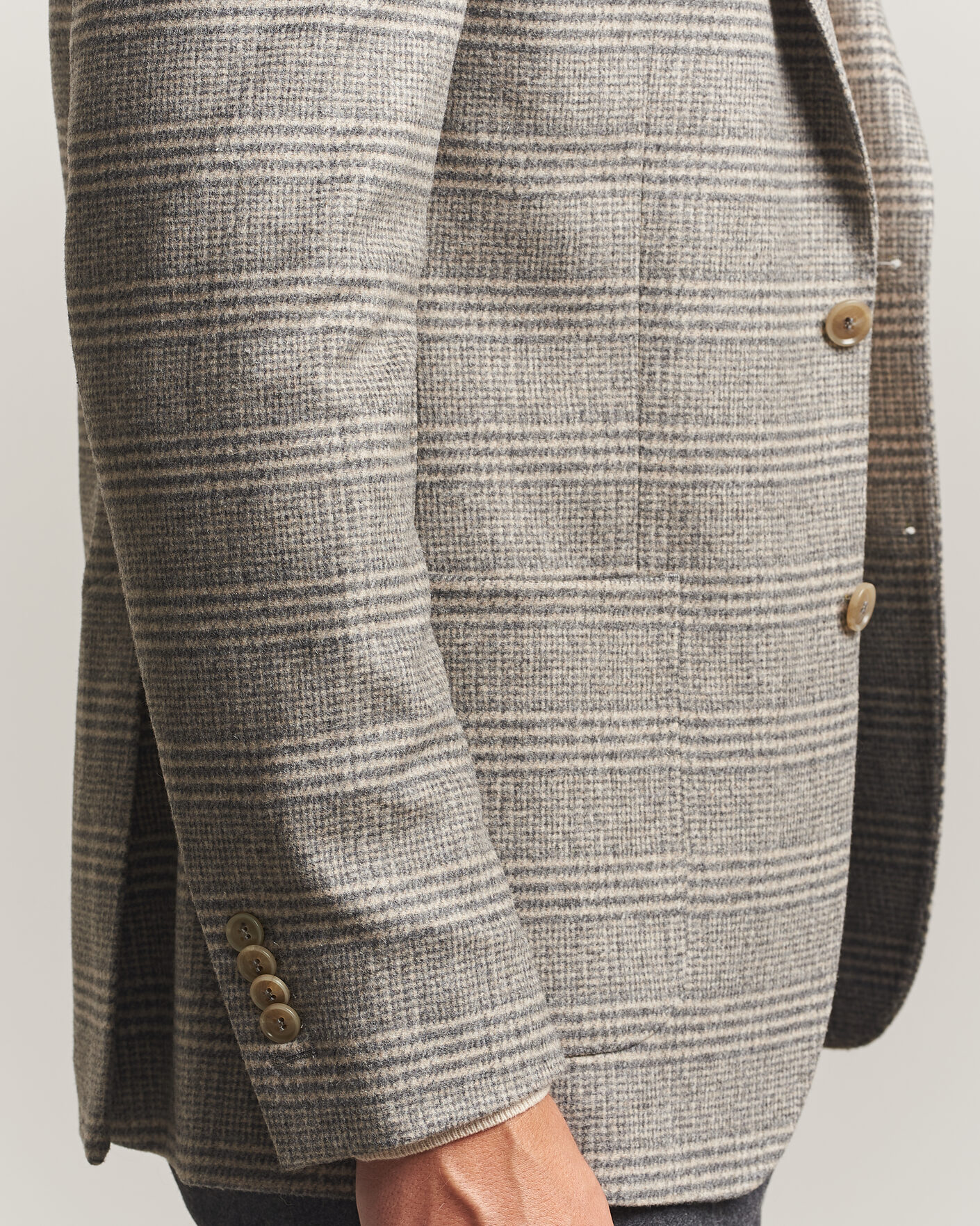 Herre | Blazere & jakker | Morris | Soft Glencheck Blazer Brown