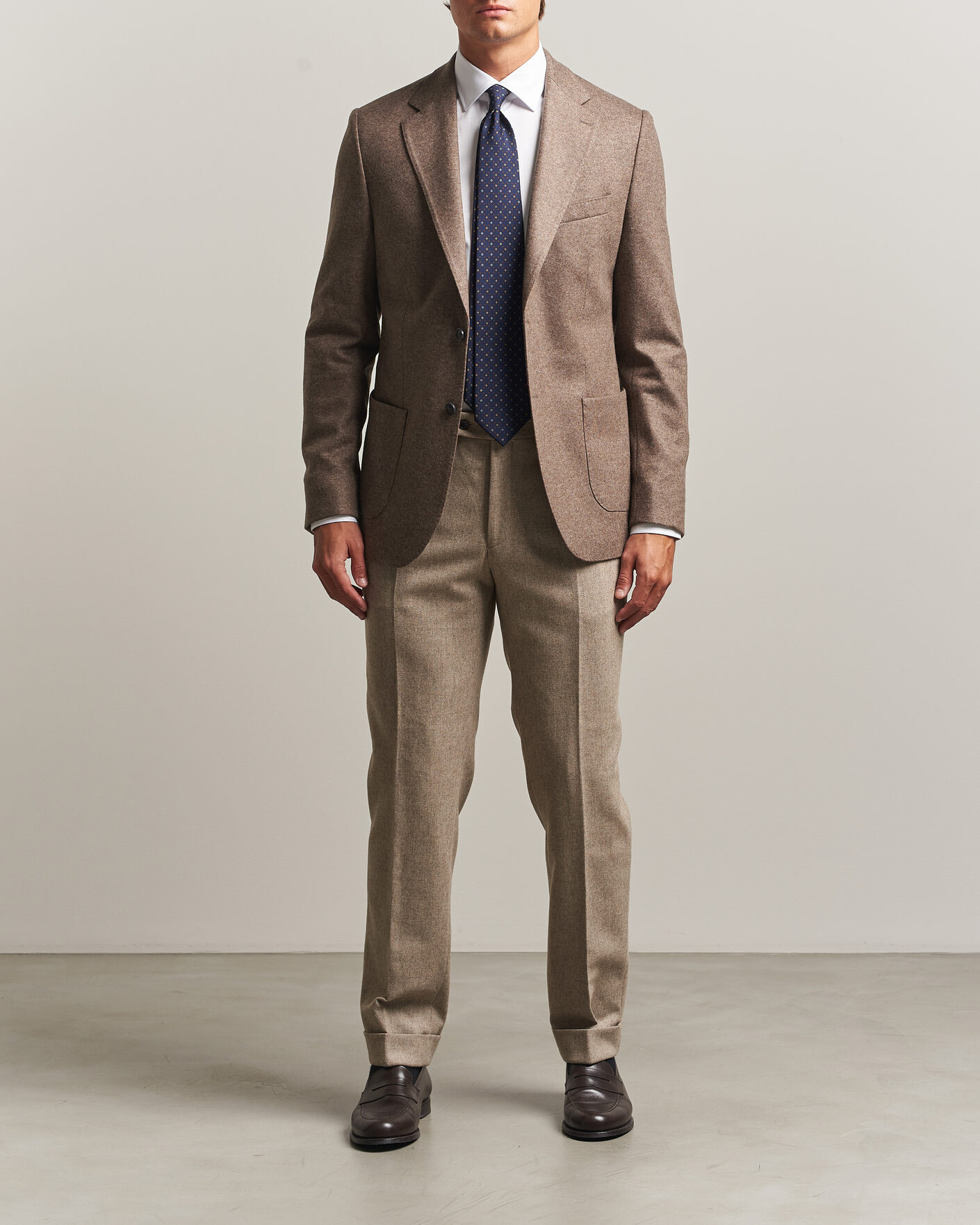 Herre | Blazere & jakker | Morris | Wool Jersey Blazer Brown
