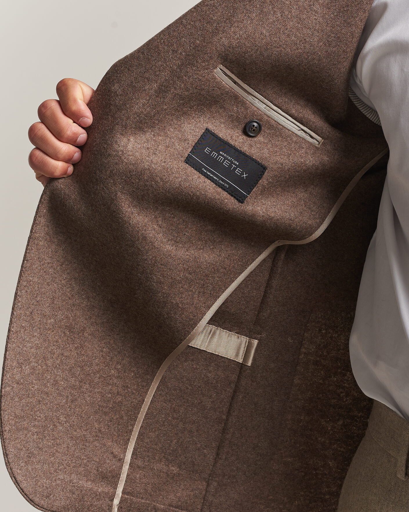 Herre | Blazere & jakker | Morris | Wool Jersey Blazer Brown