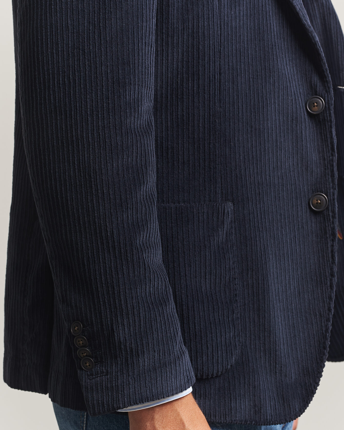 Herre | Blazere & jakker | Morris | Washed Cord Blazer Navy