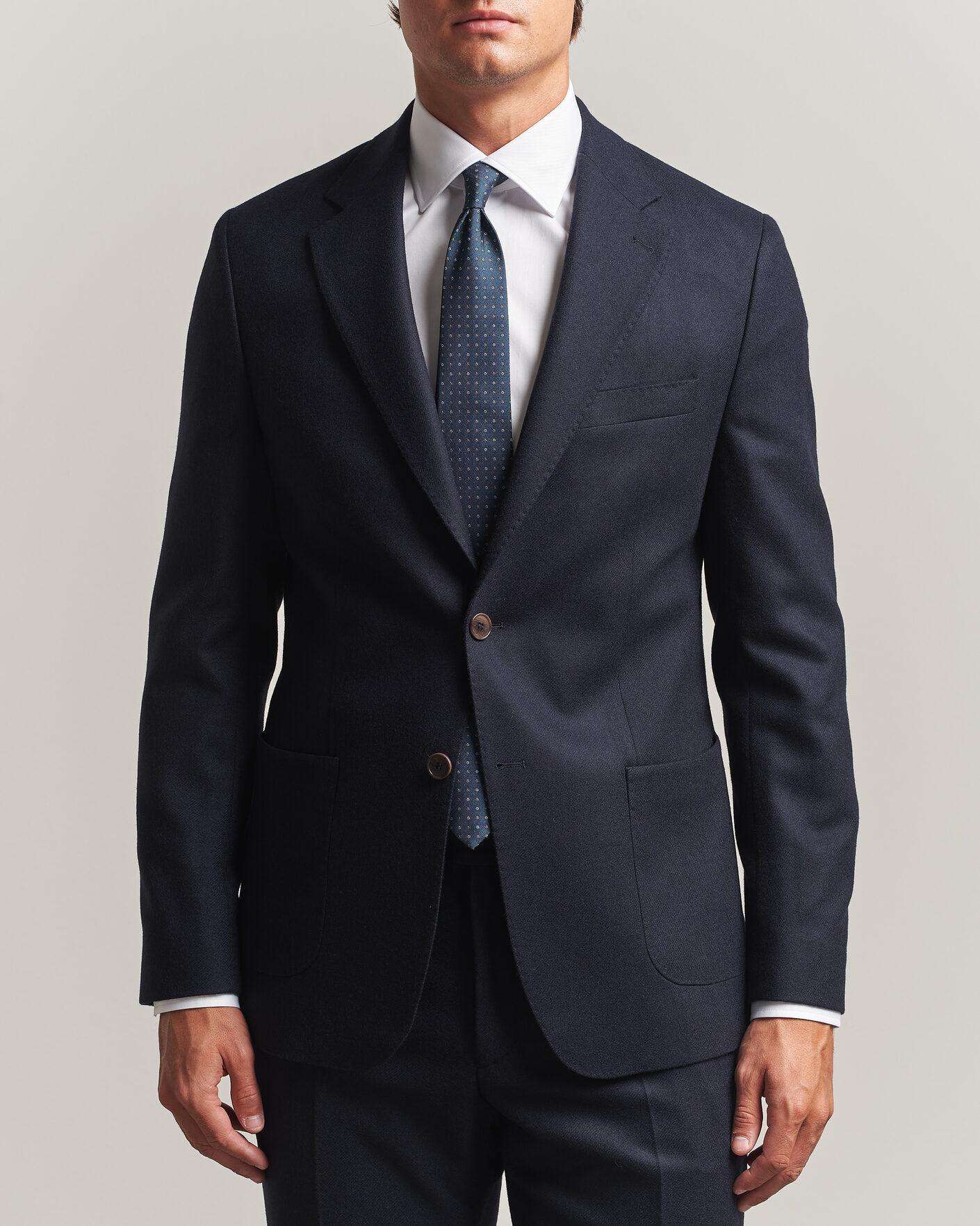 Herre | Blazere & jakker | Morris | Flannel Suit Blazer Navy