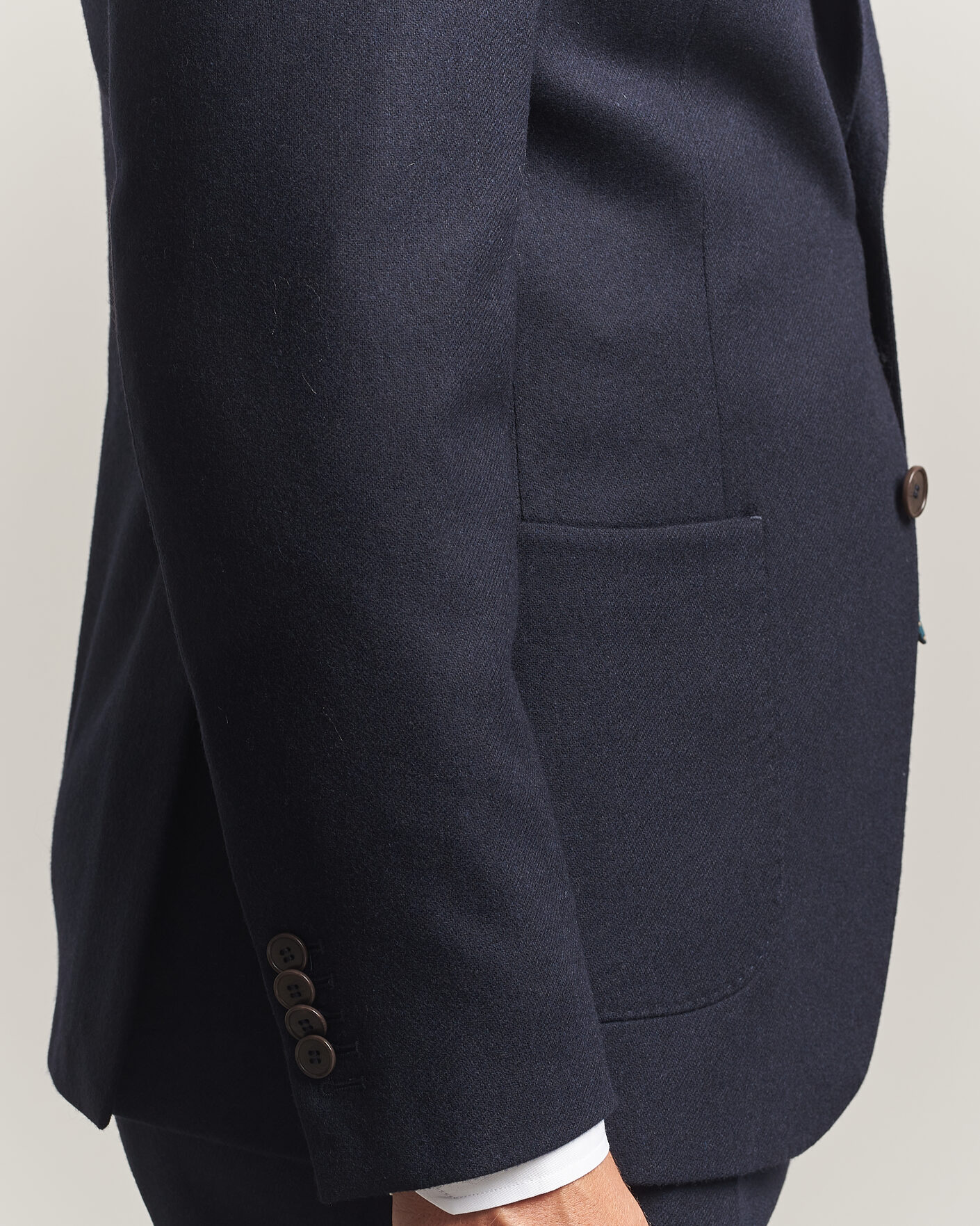 Herre | Blazere & jakker | Morris | Flannel Suit Blazer Navy