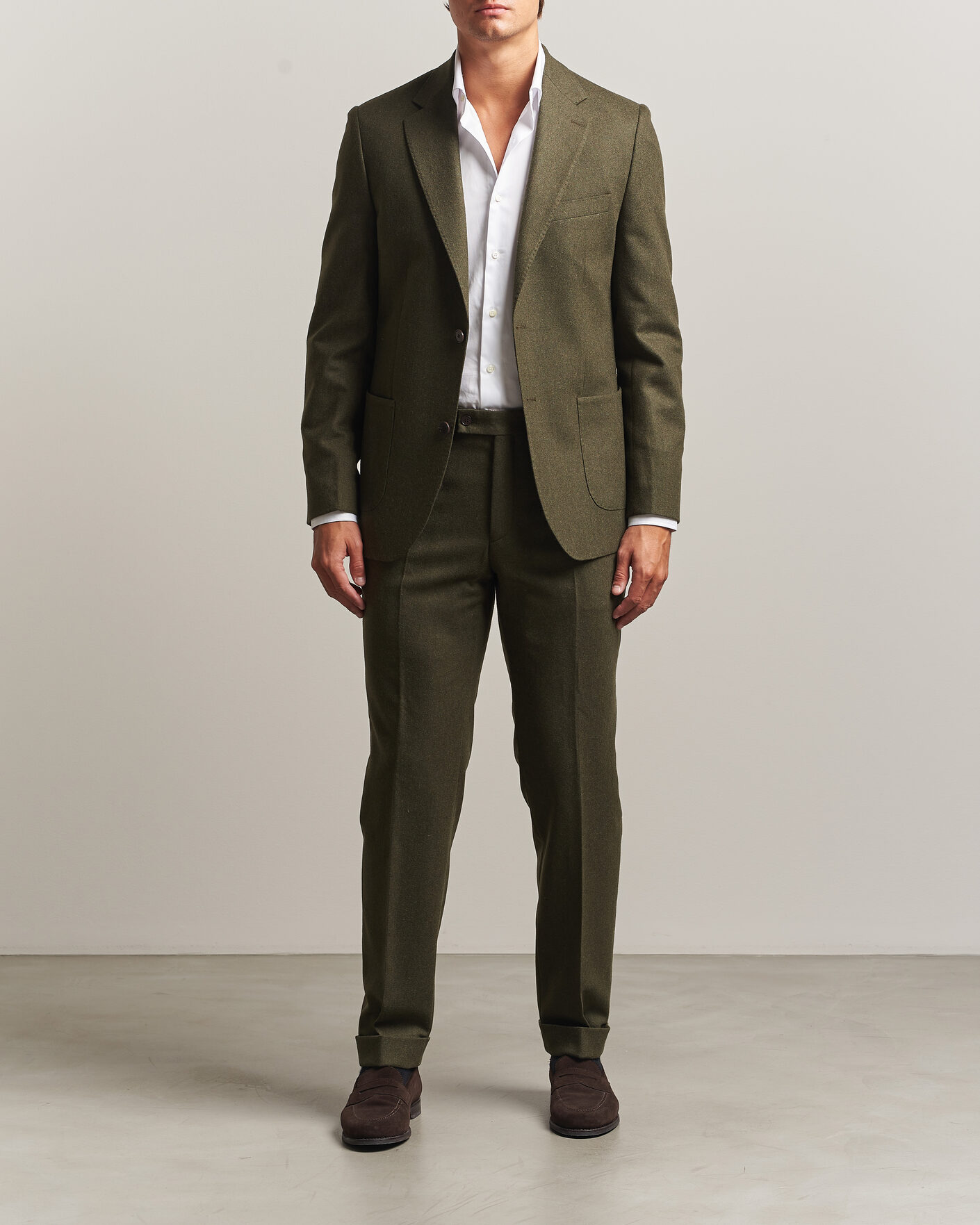 Herre | Blazere & jakker | Morris | Flannel Suit Blazer Green