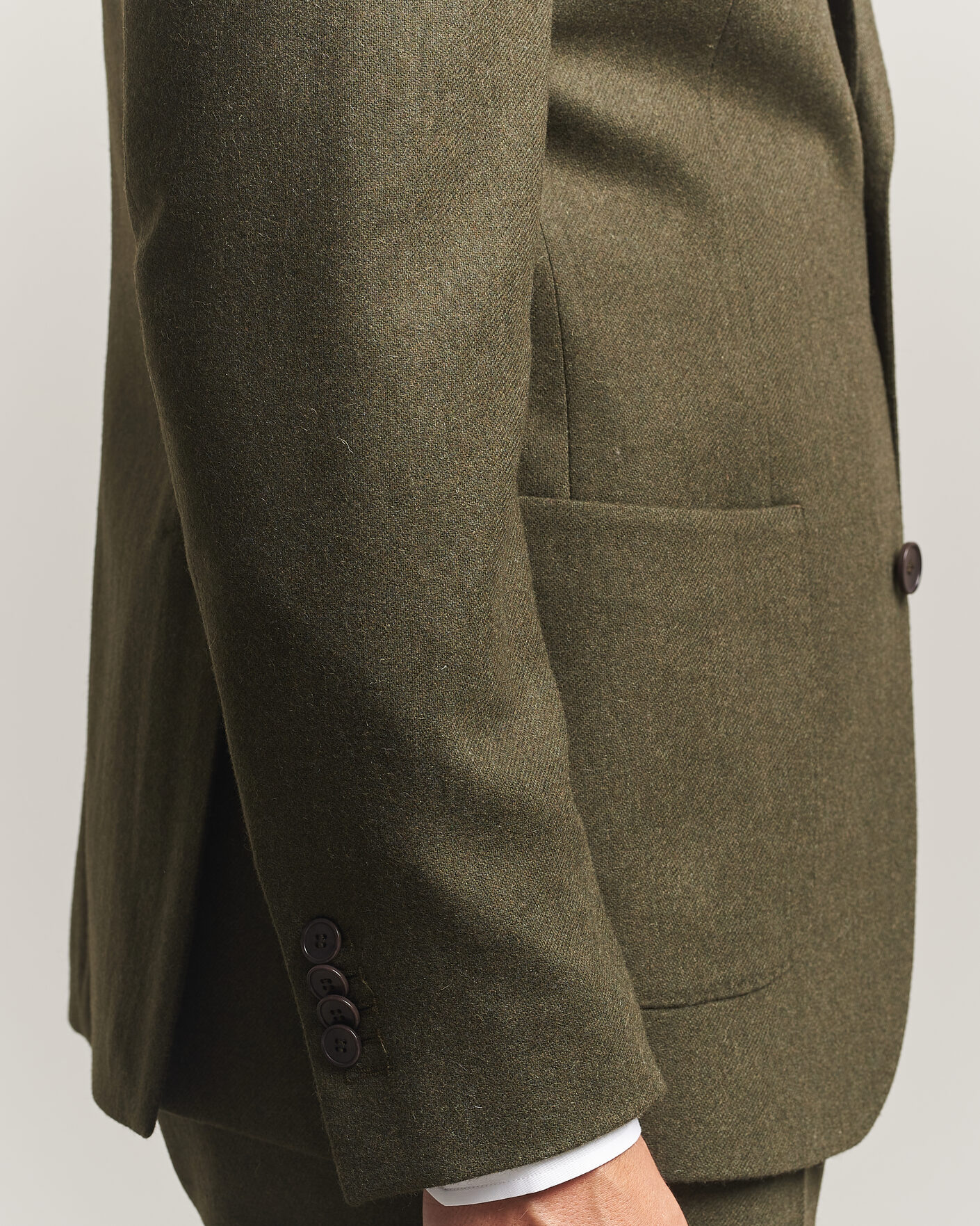 Herre | Blazere & jakker | Morris | Flannel Suit Blazer Green