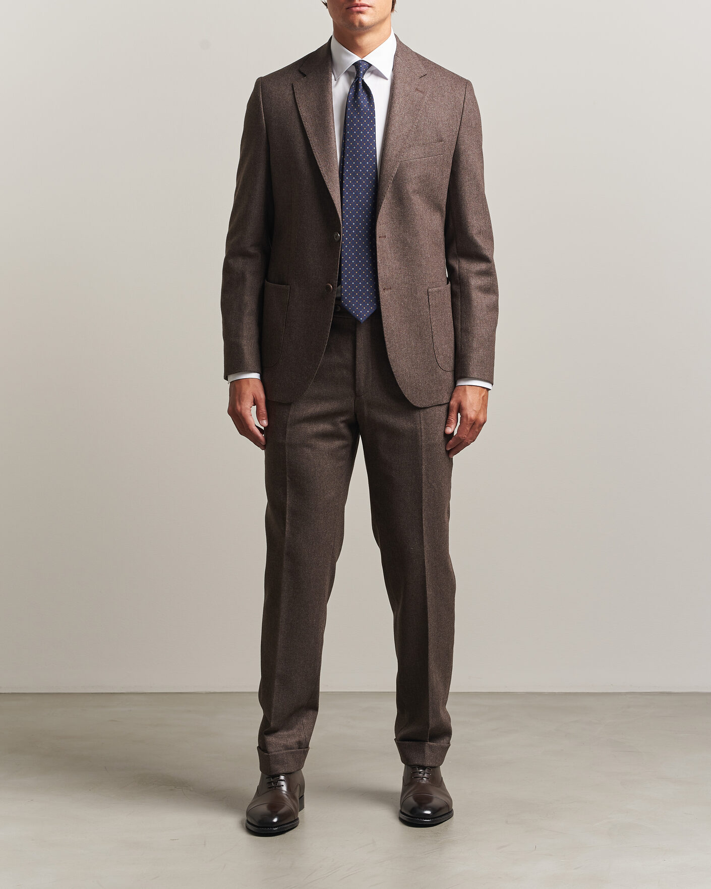 Herre | Blazere & jakker | Morris | Flannel Suit Blazer Brown