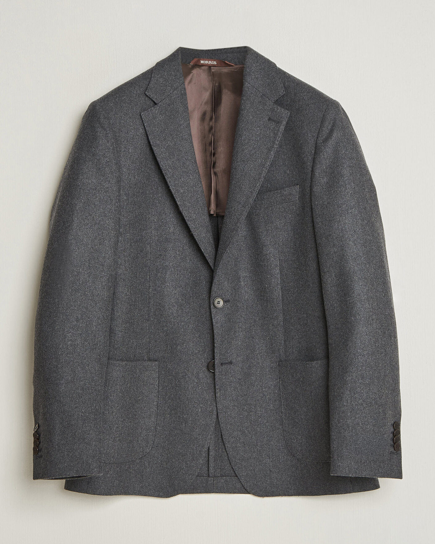 Herre | Blazere & jakker | Morris | Flannel Suit Blazer Grey