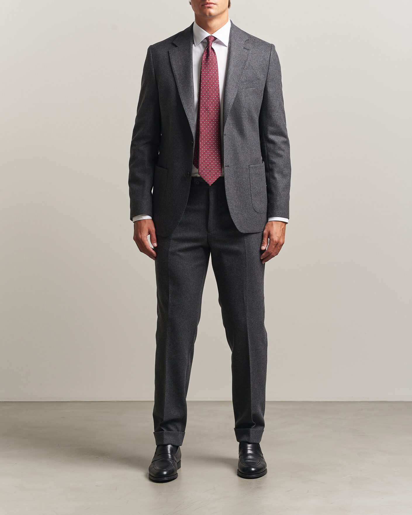 Herre | Blazere & jakker | Morris | Flannel Suit Blazer Grey