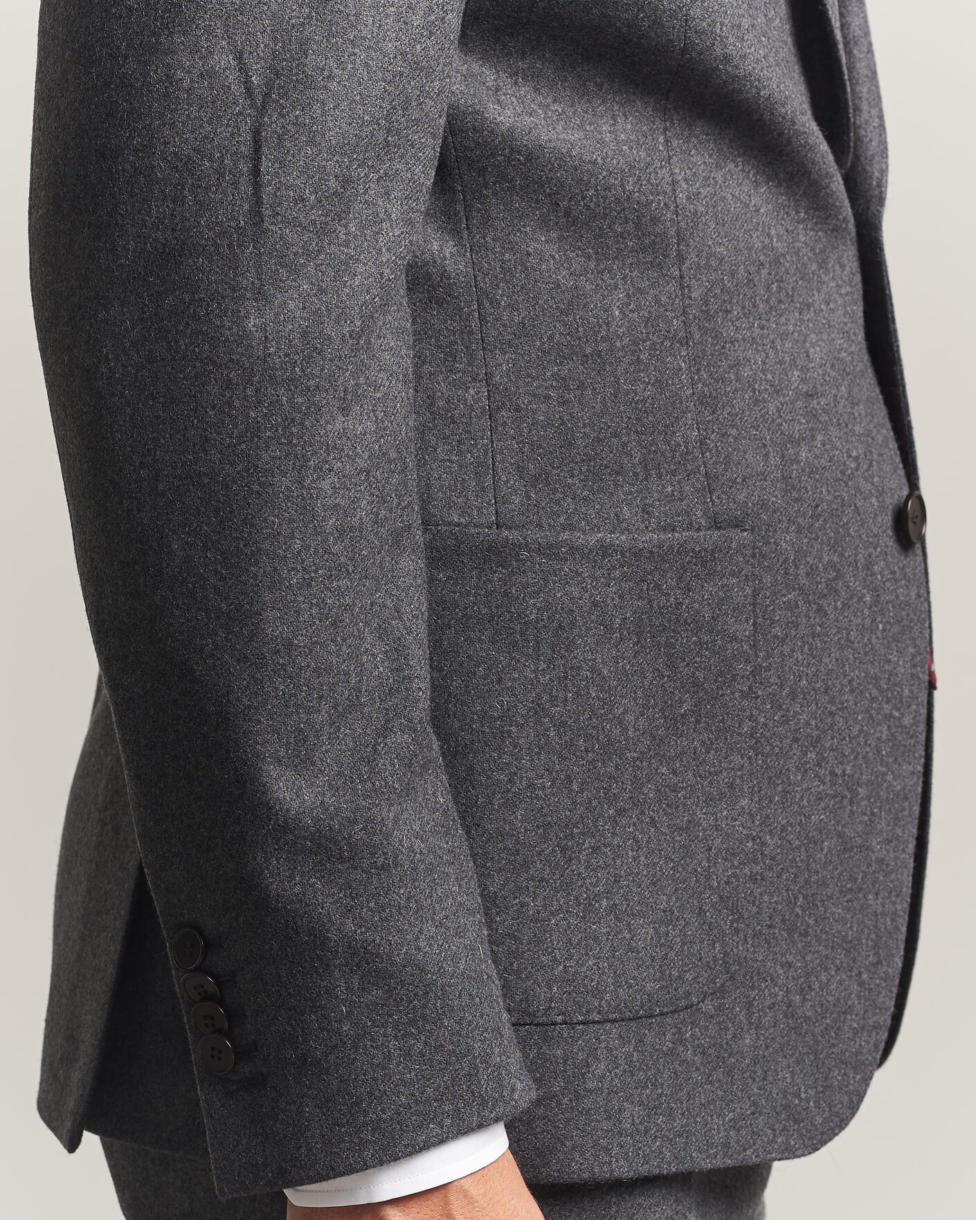 Herre | Blazere & jakker | Morris | Flannel Suit Blazer Grey