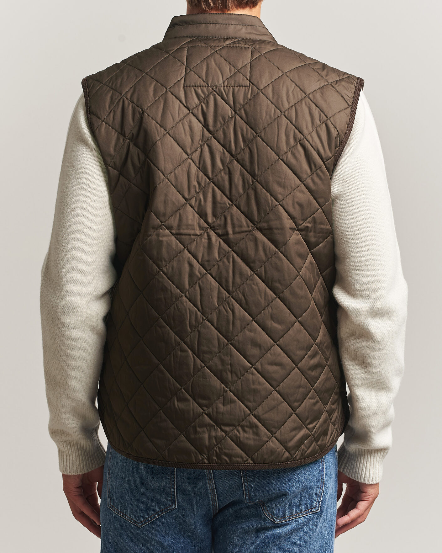 Herre | Veste | Morris | Teddy Quilted Vest Brown