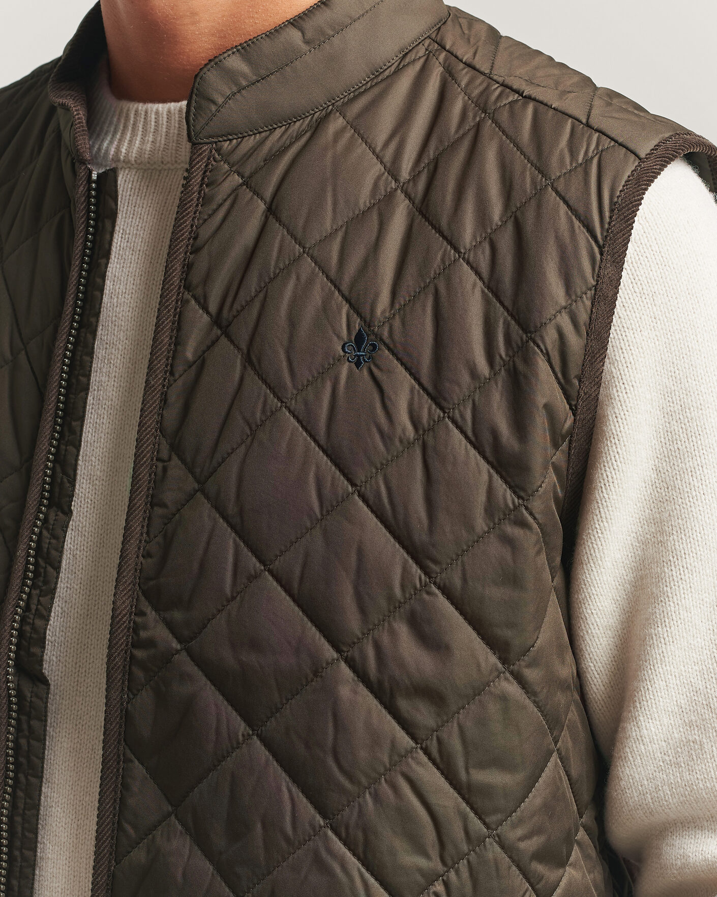 Herre | Veste | Morris | Teddy Quilted Vest Brown