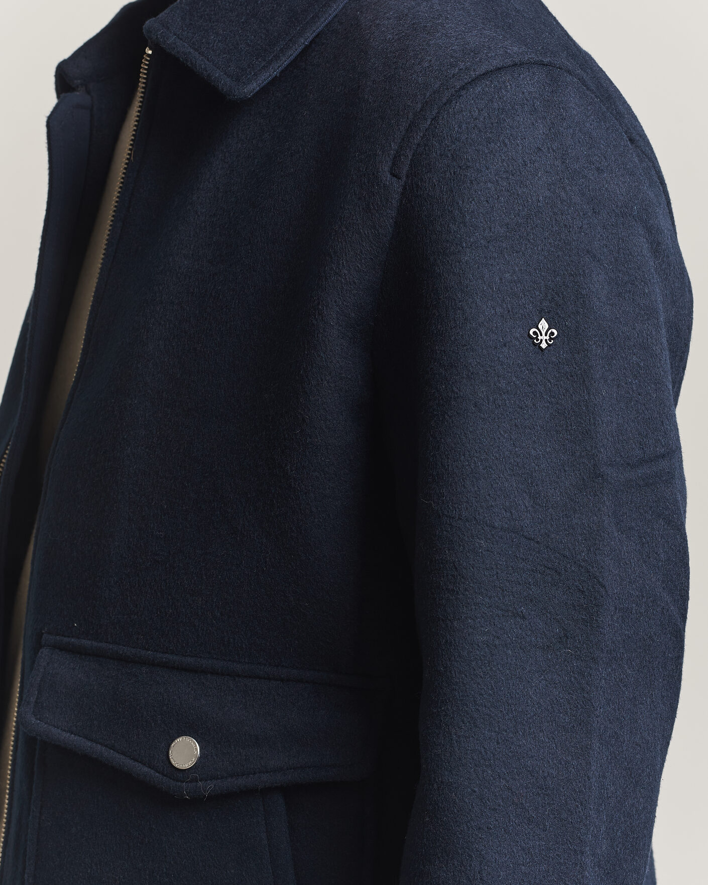 Herre | Jakker | Morris | Wallace Wool Jacket Blue