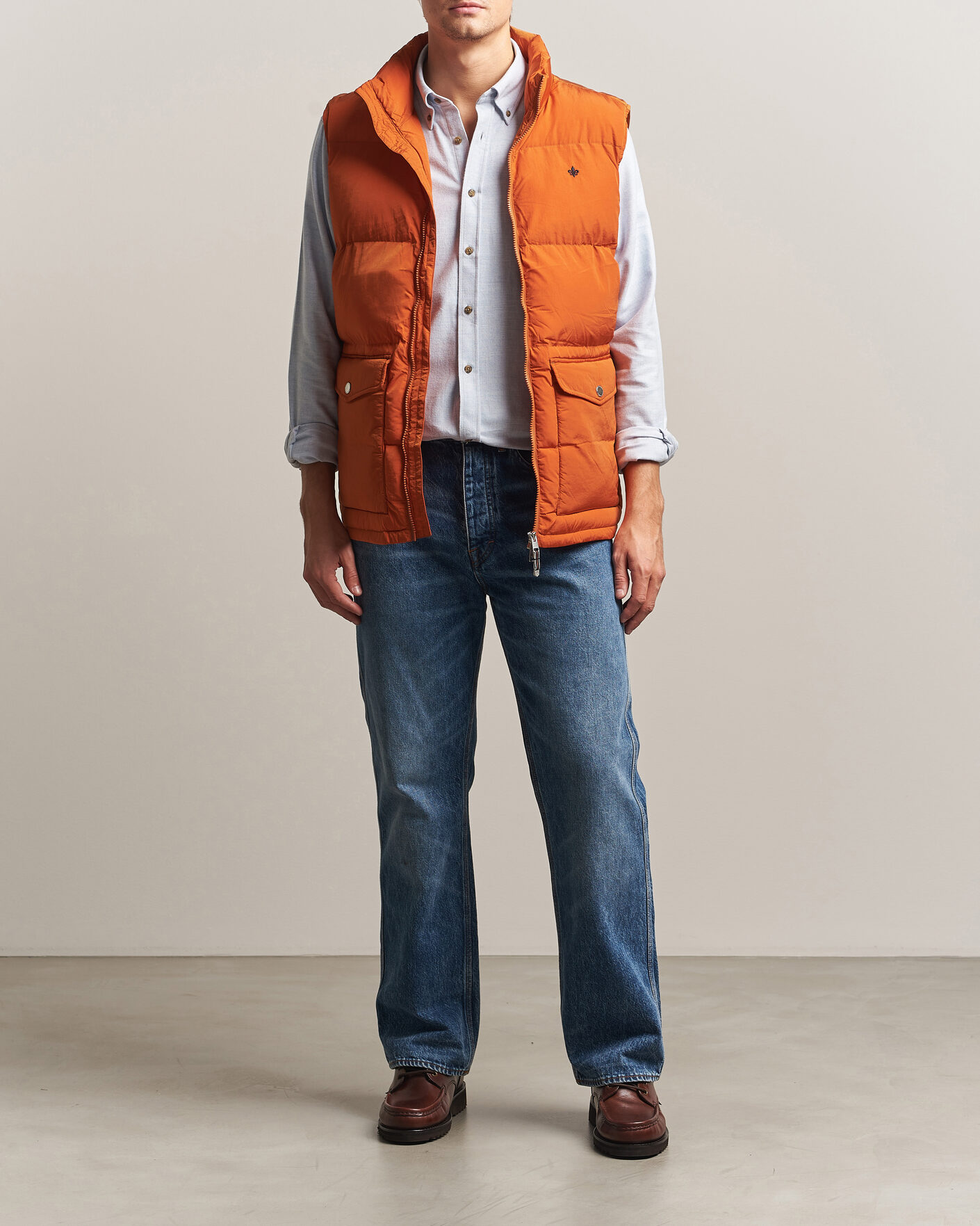 Herre | Veste | Morris | Lennox Puffer Vest Orange