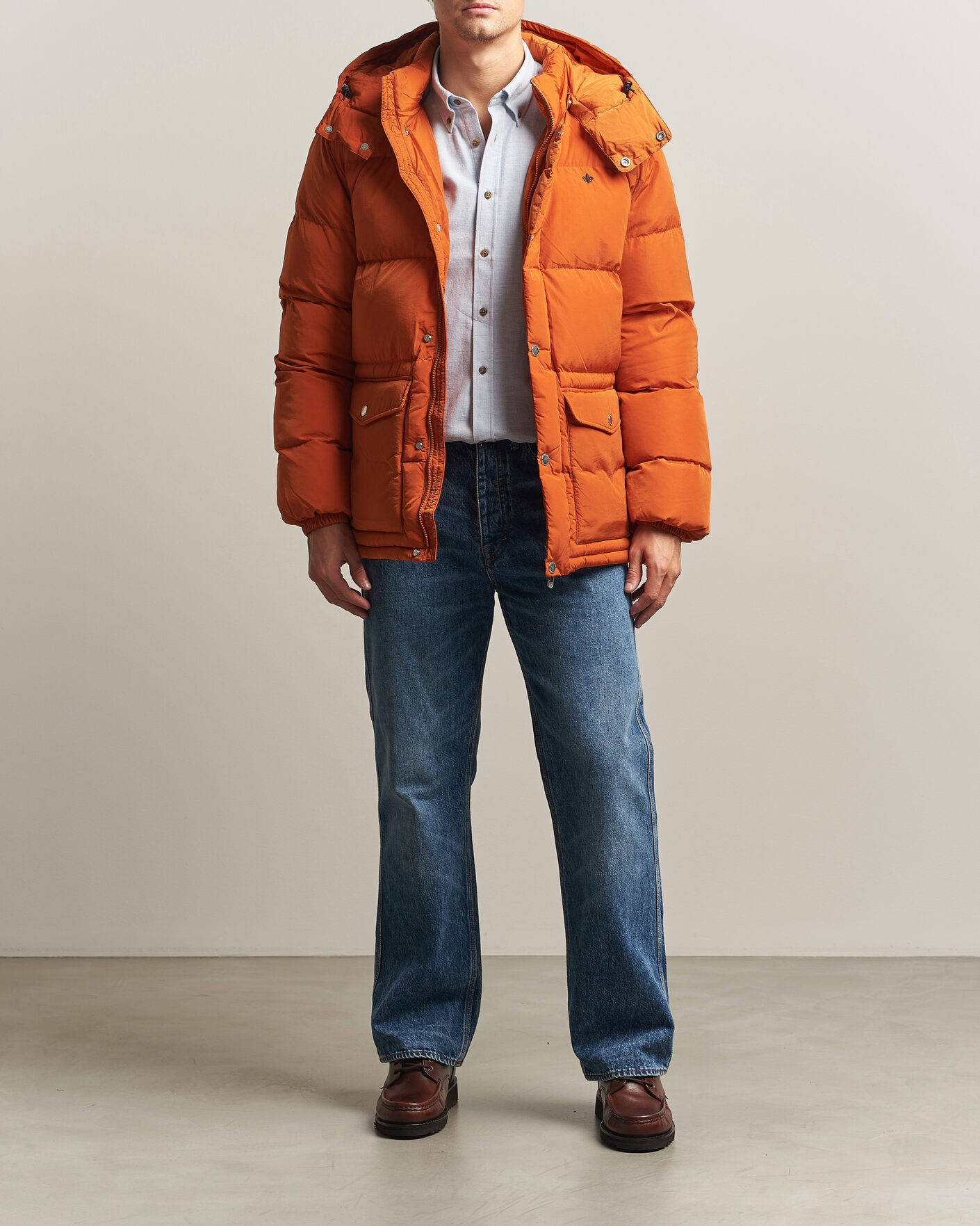 Herre | Jakker | Morris | Lennox Puffer Jacket Orange